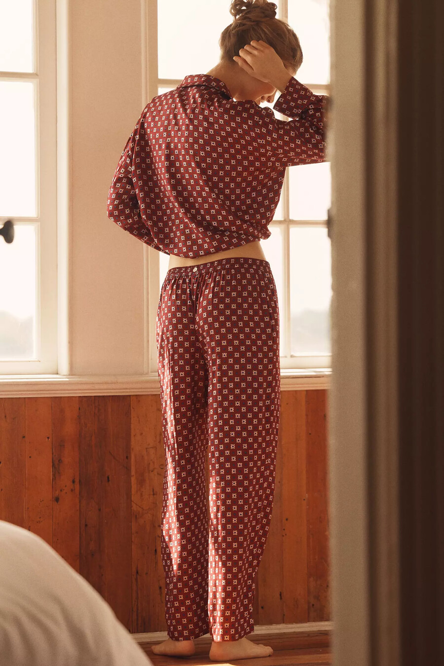 pantalones de pijama ajustados y sedosos de lyrebird