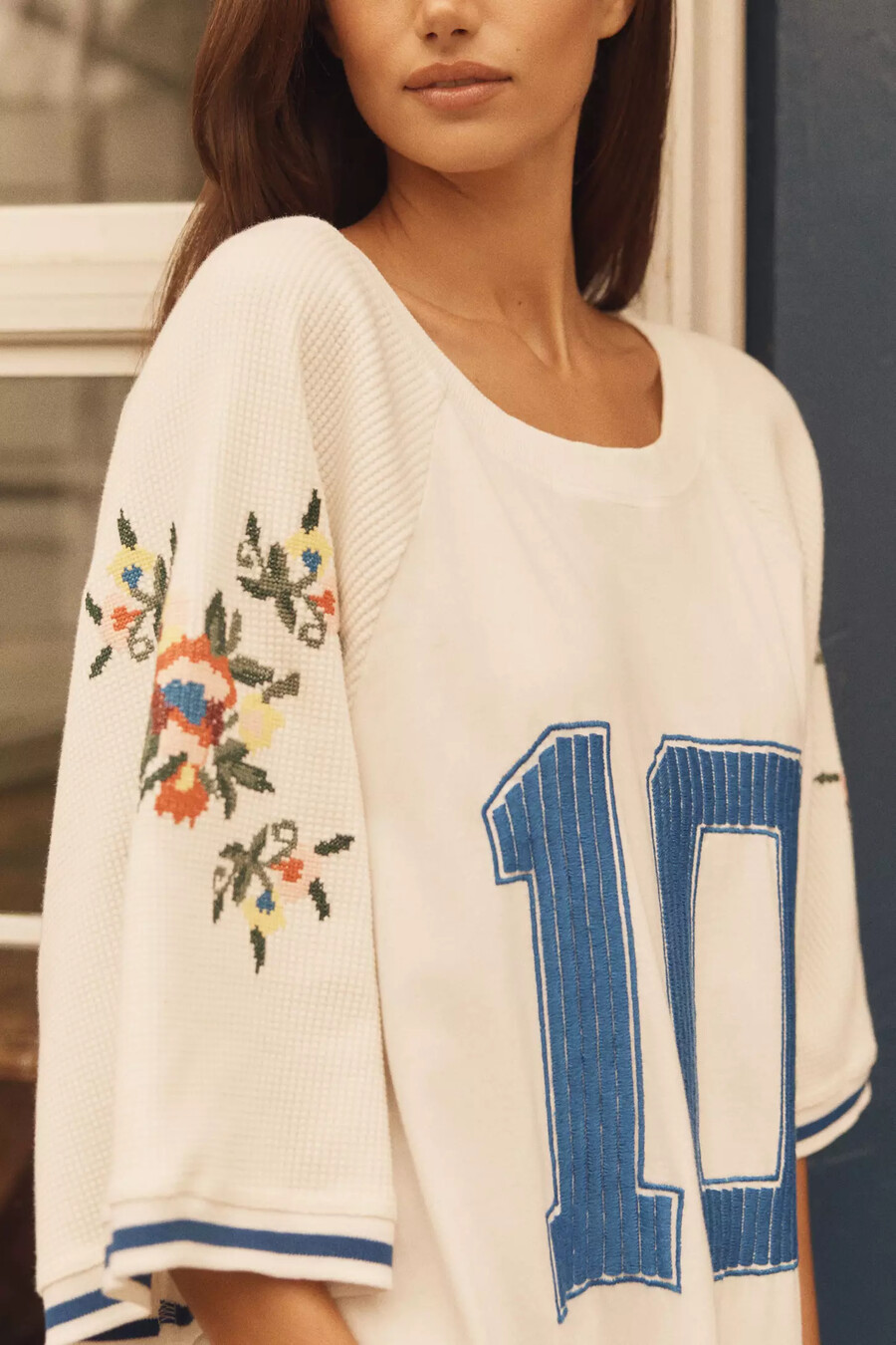 camiseta deportiva extragrande con bordado de lyrebird