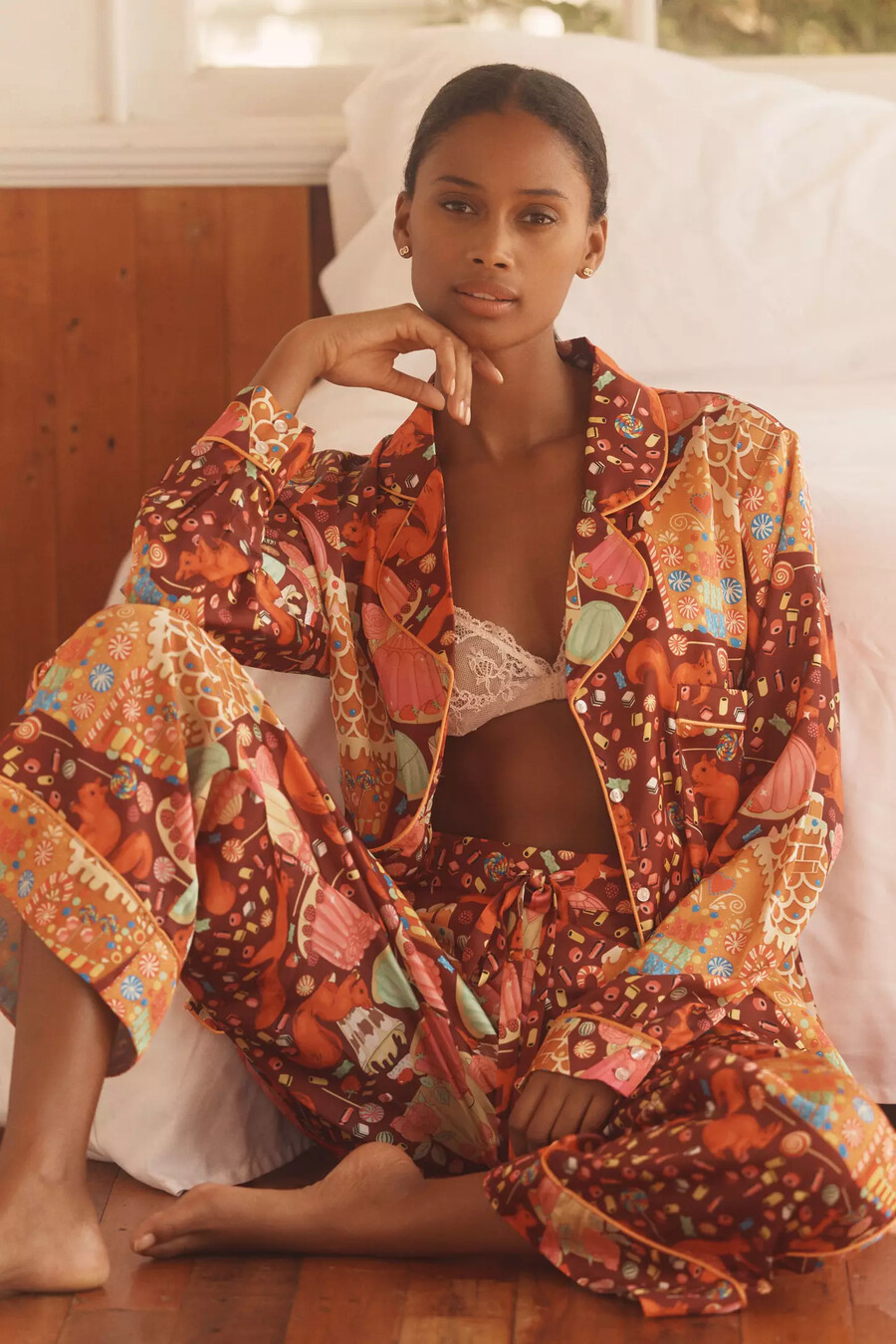 conjunto de pijama clásico dulce como una nuez de karen mabon