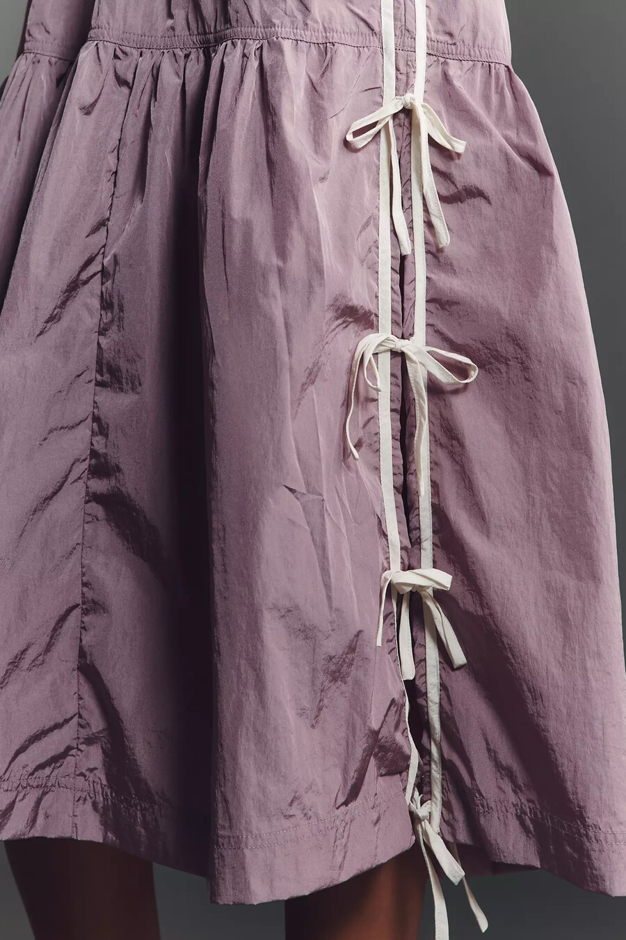 vestido midi sin mangas con lazo de práctica diaria
