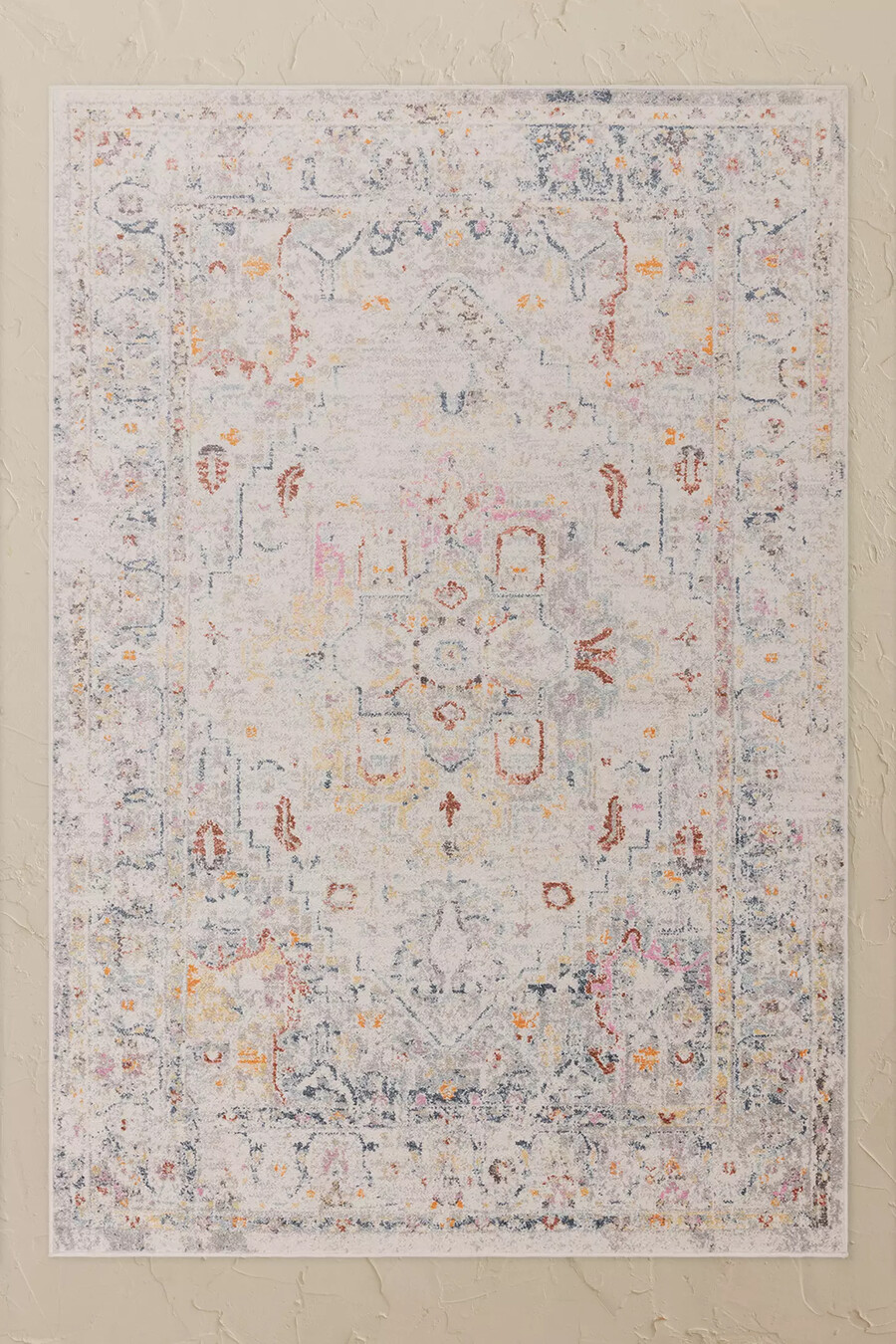 alfombra clásica persa con medallón flores laleh