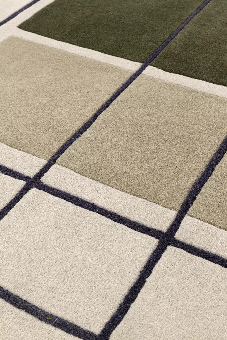 alfombra de lana tejida a mano con diseño de arrecife