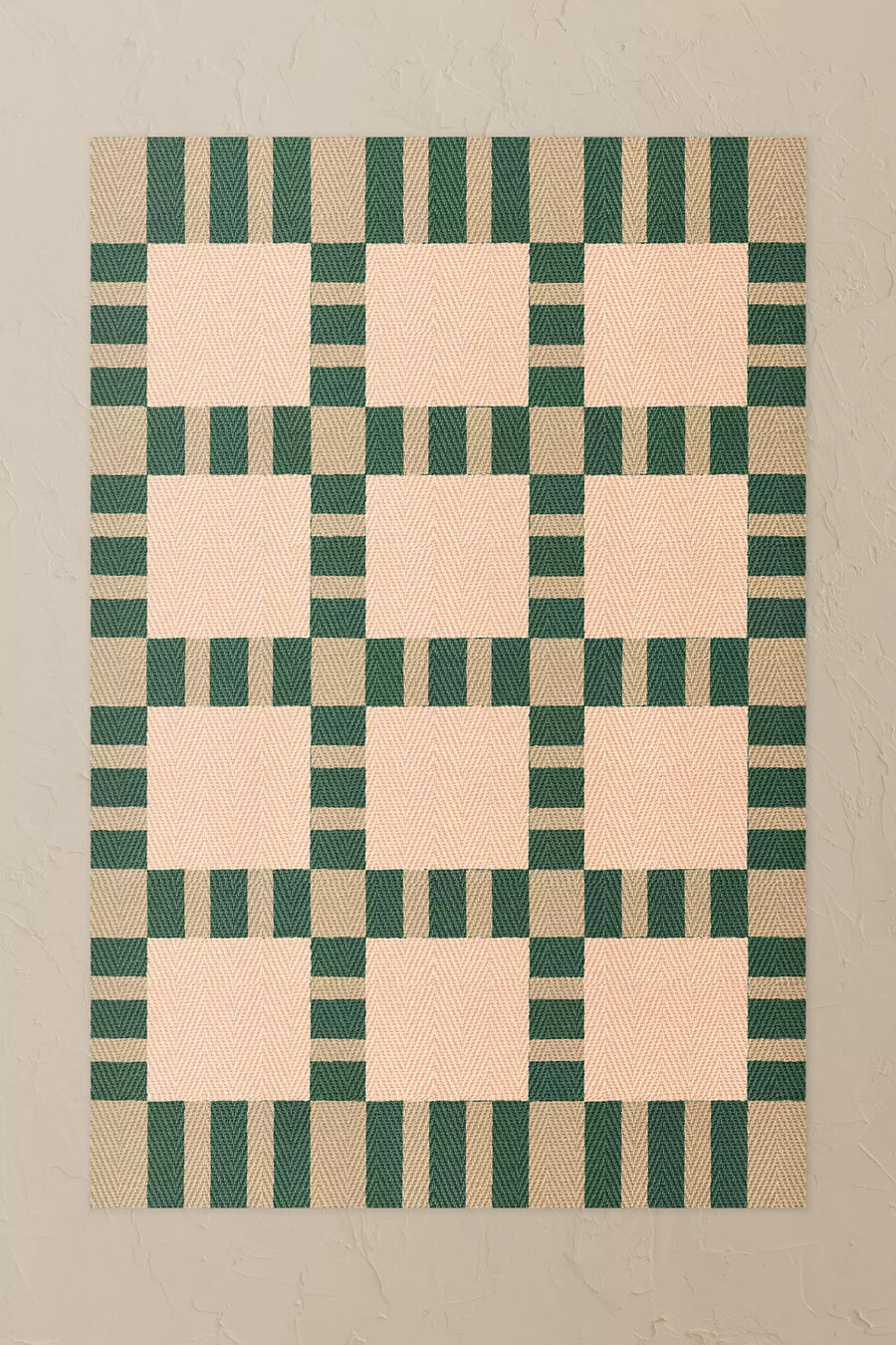 alfombra de yute con cebollino coreano layered x evelina kroon