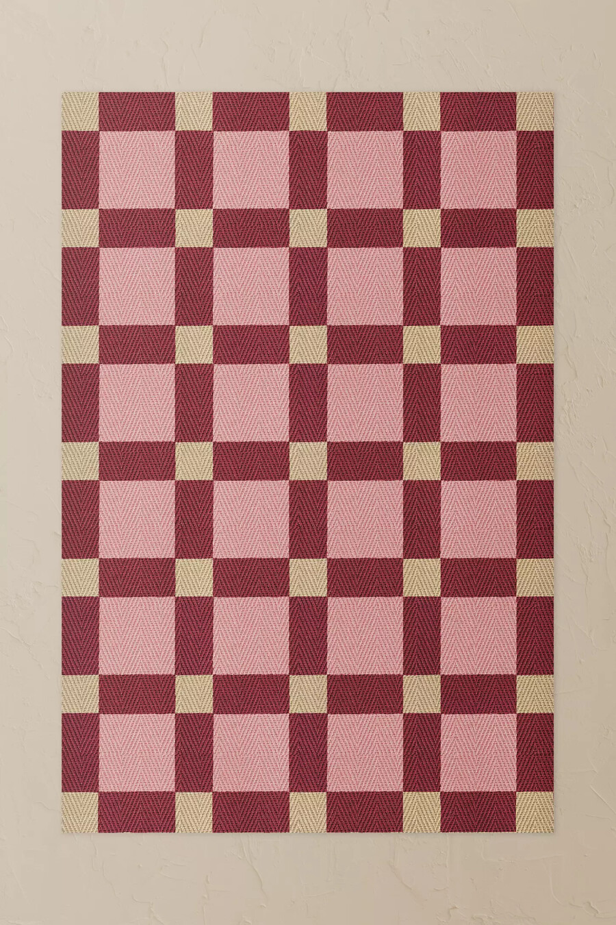 alfombra de yute layered x evelina kroon plum punch