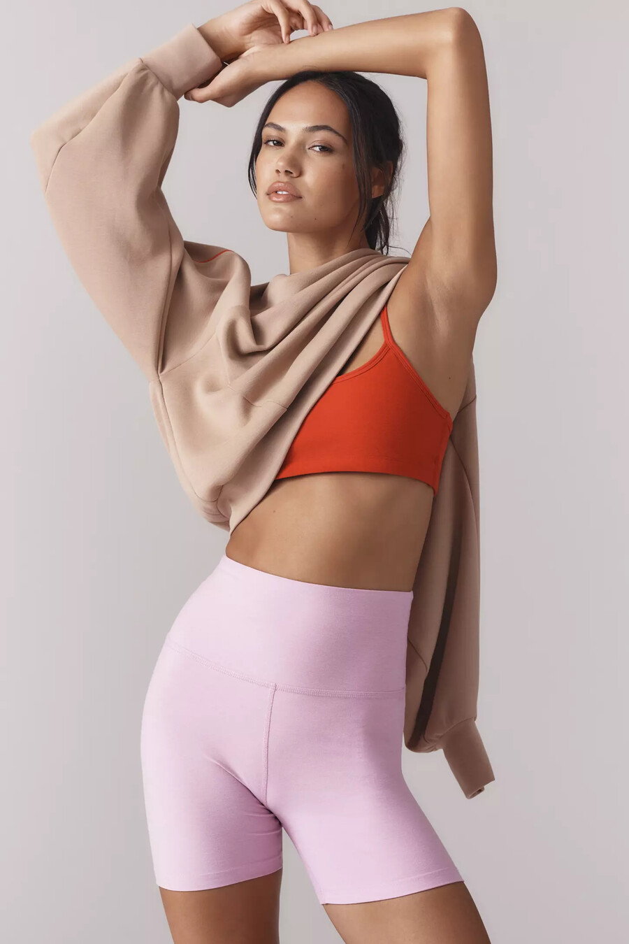 pantalones cortos de ciclismo beyond yoga spacedye keep pace