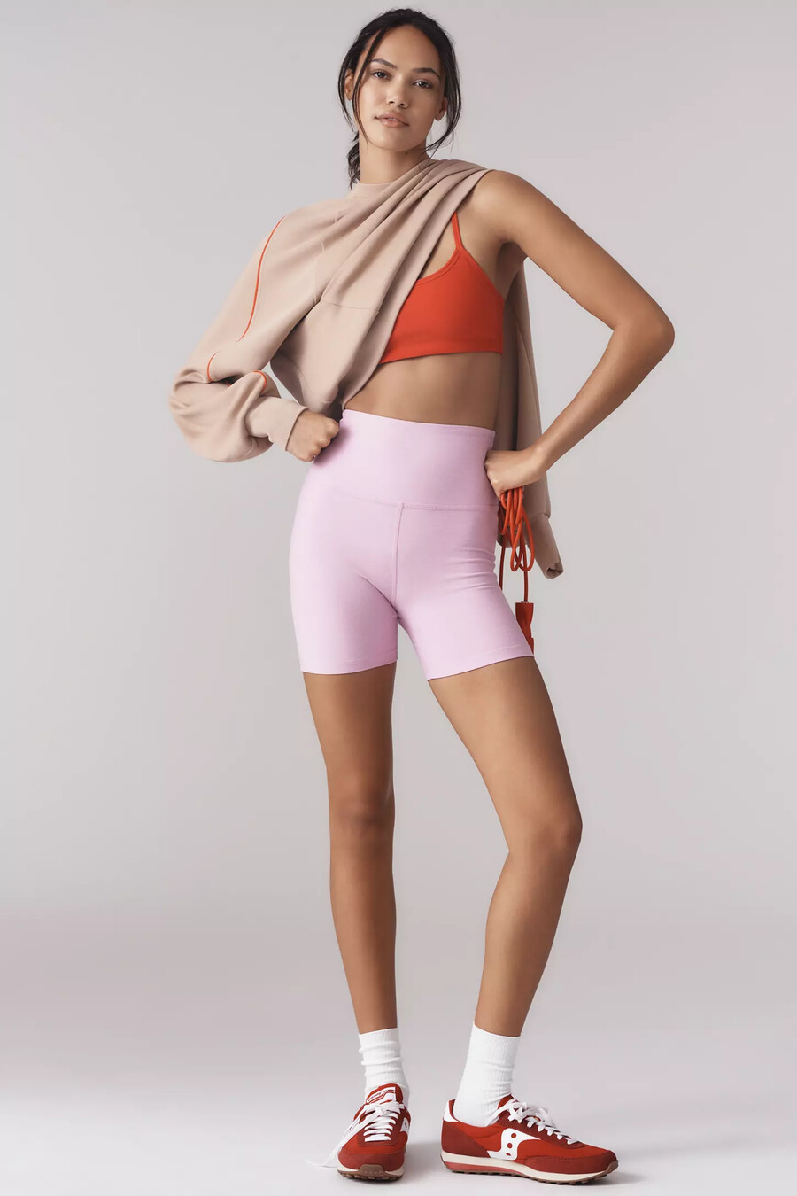 pantalones cortos de ciclismo beyond yoga spacedye keep pace