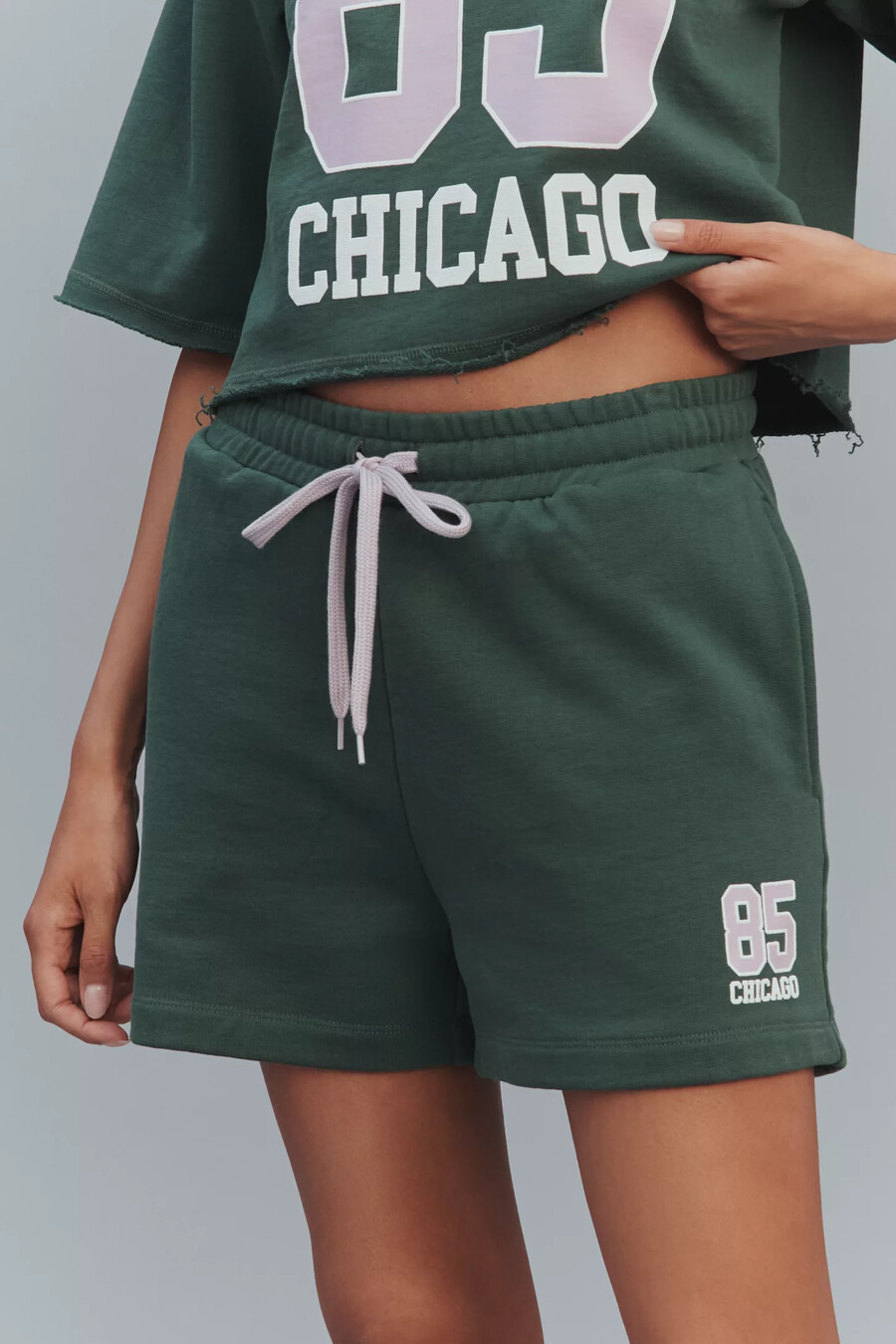 pantalones cortos deportivos de jersey de anthropologie