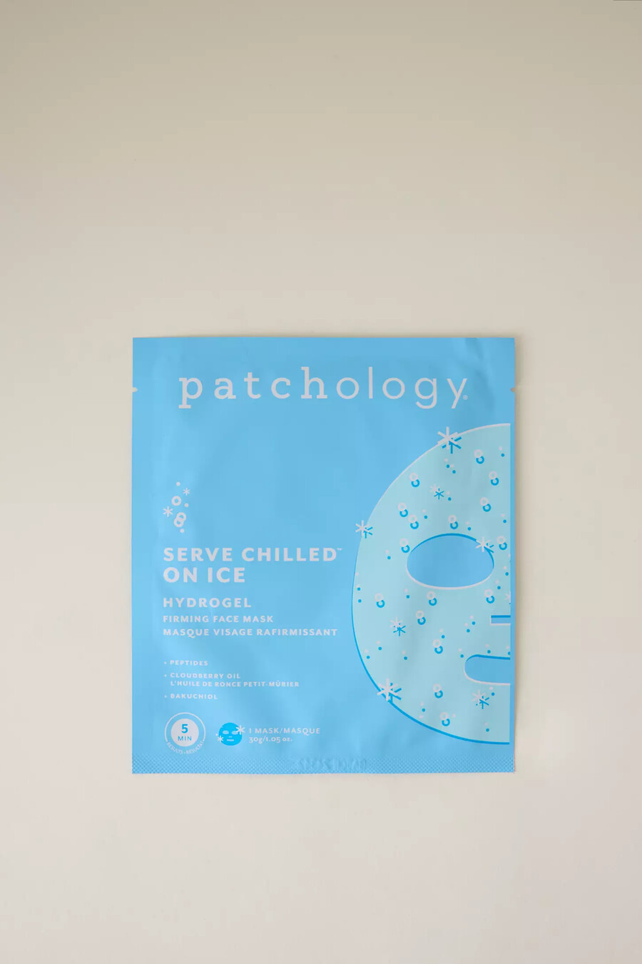 mascarilla de hidrogel patchology serve chilled on ice