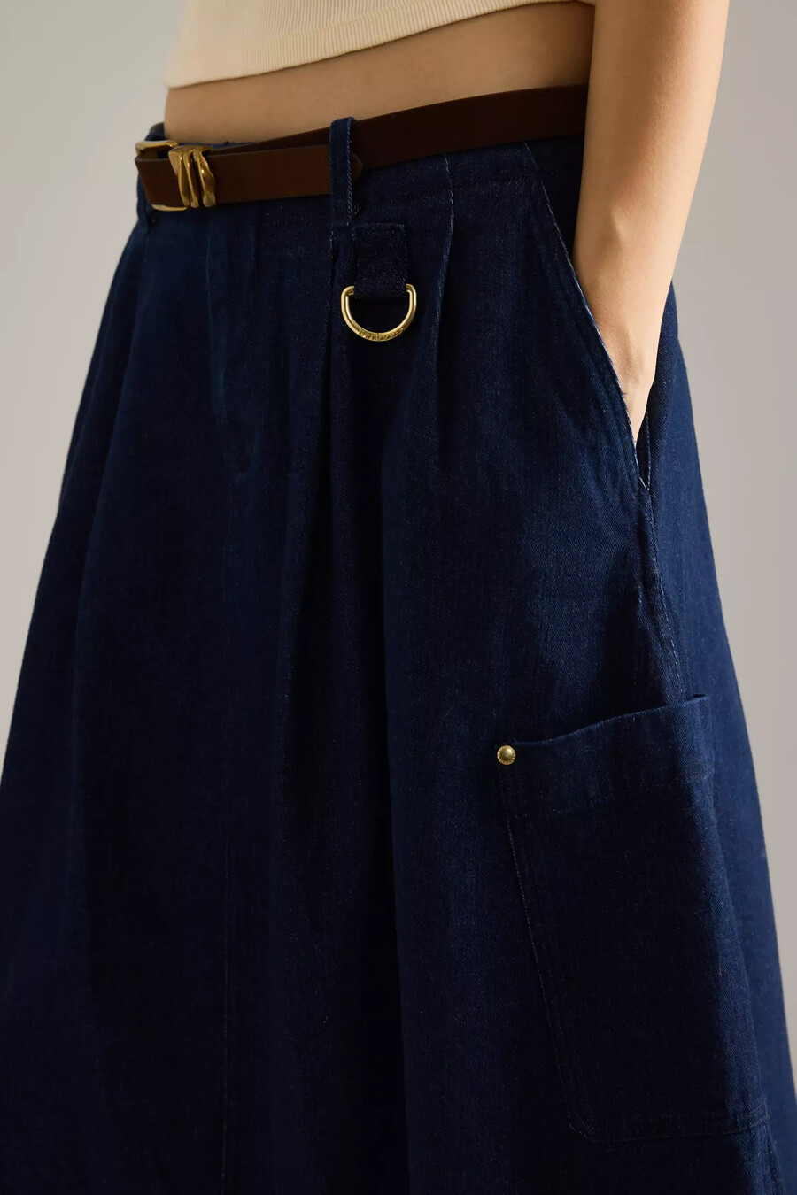 falda vaquera midi barbour saima