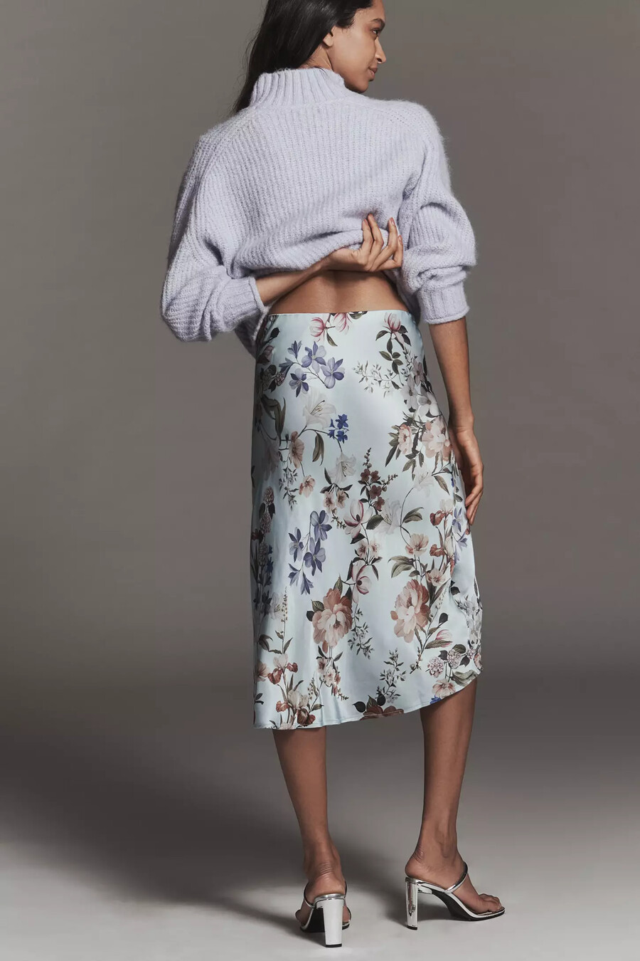 la falda lencero midi tilda de anthropologie