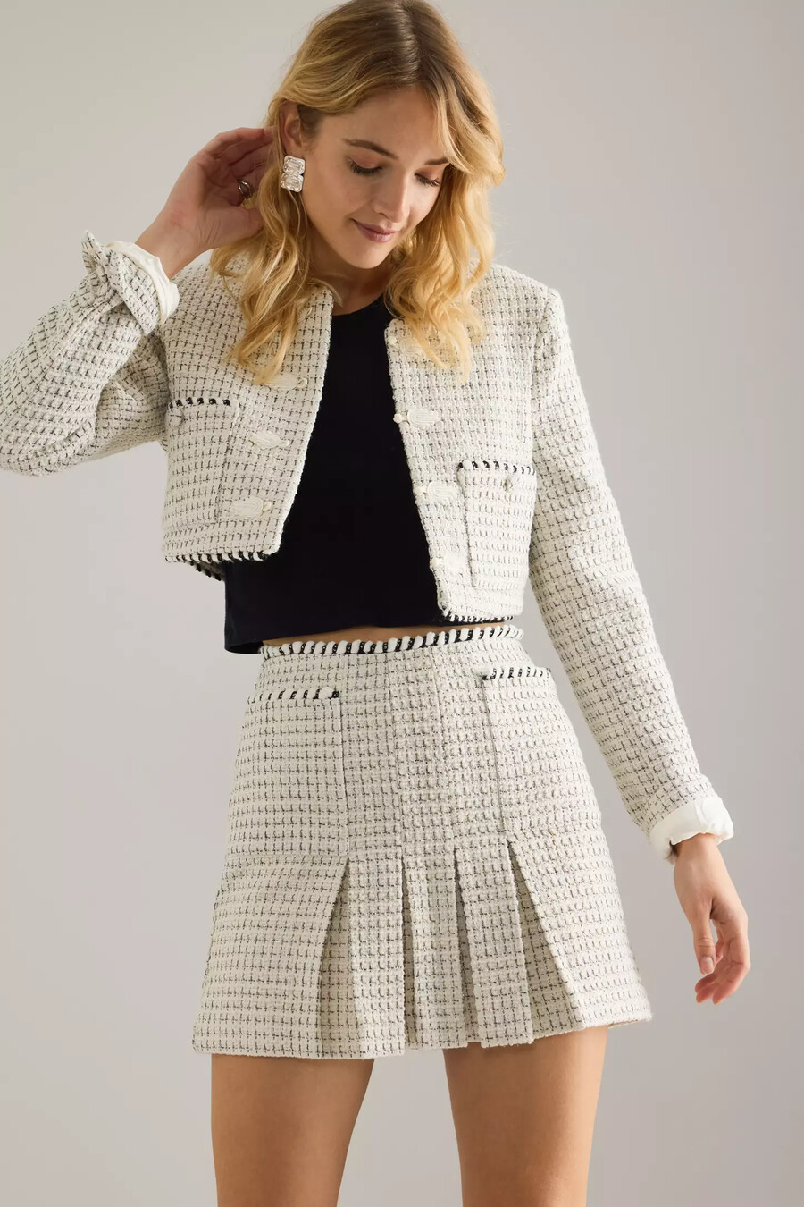 minifalda plisada florine boucle de bardot
