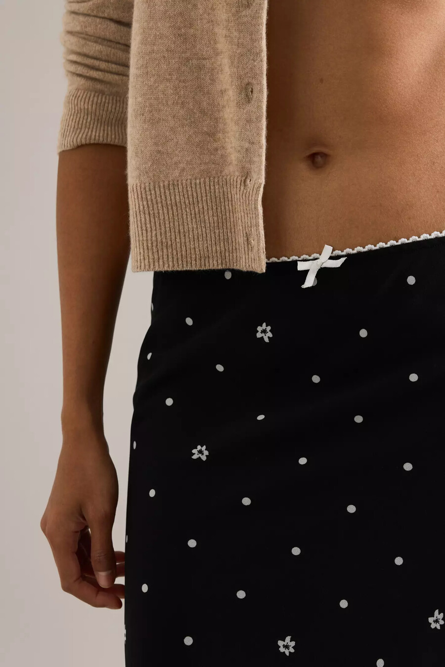 falda lencero midi estampada lyrebird