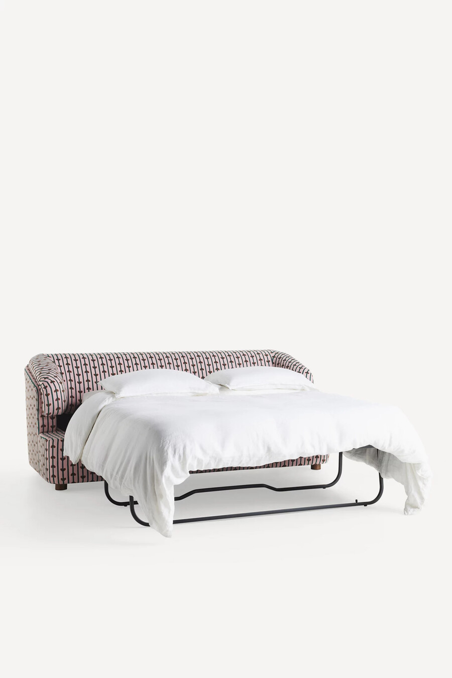 sofá cama athena madeline de terciopelo jacquard de 84 pulgadas