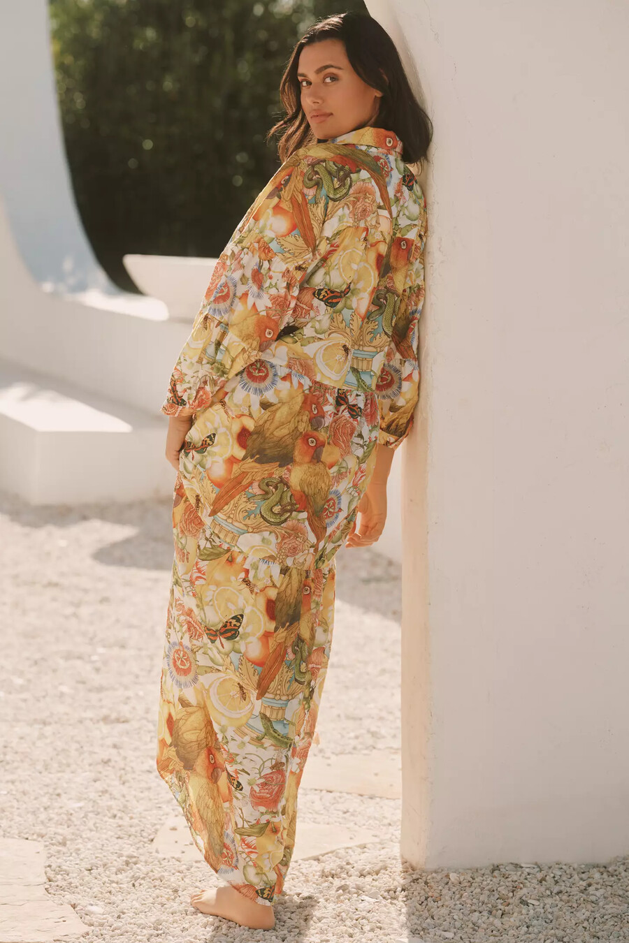 el vestido camisero estampado carolita de emily carter x celandine