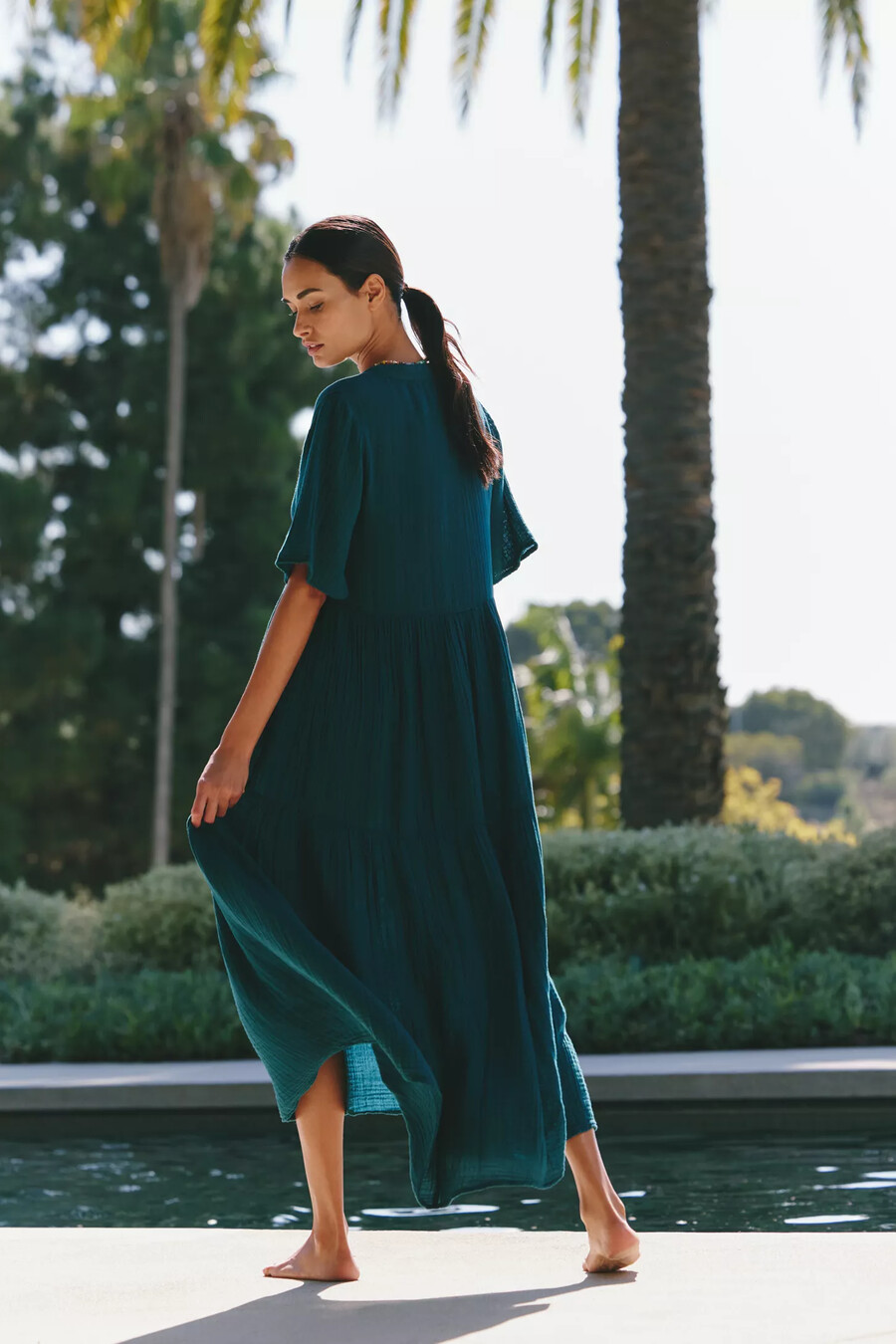 el vestido largo fluido kallie de celandine