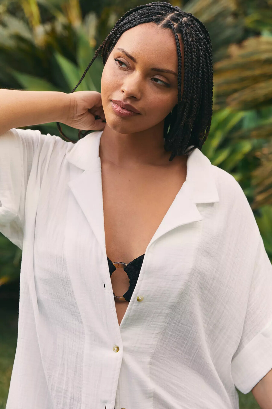 el vestido midi transparente lucia de anthropologie