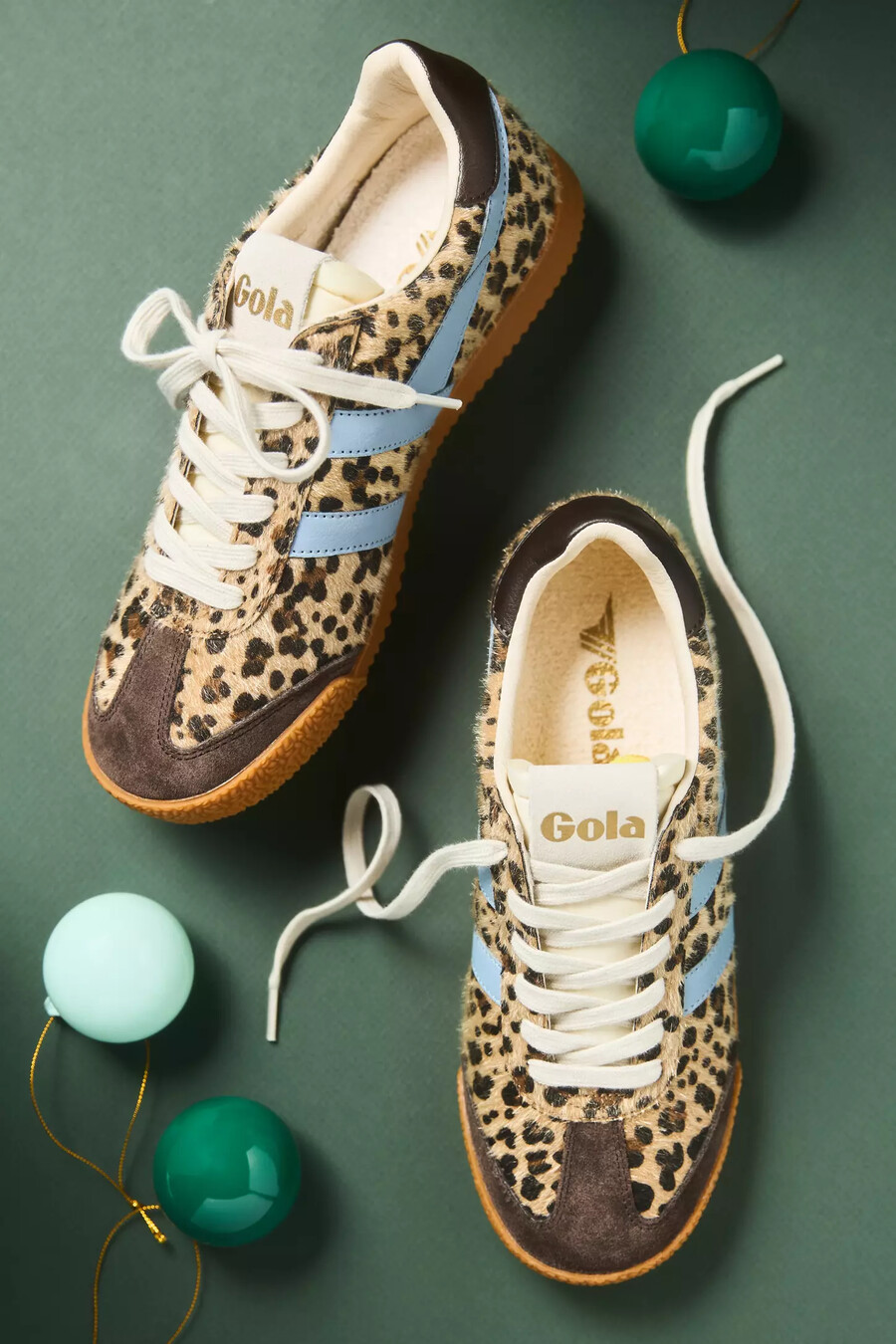 zapatillas de piel de leopardo elan de gola x anthropologie