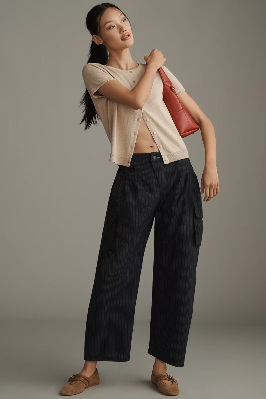 pantalones curvos de raya diplomática pilcro