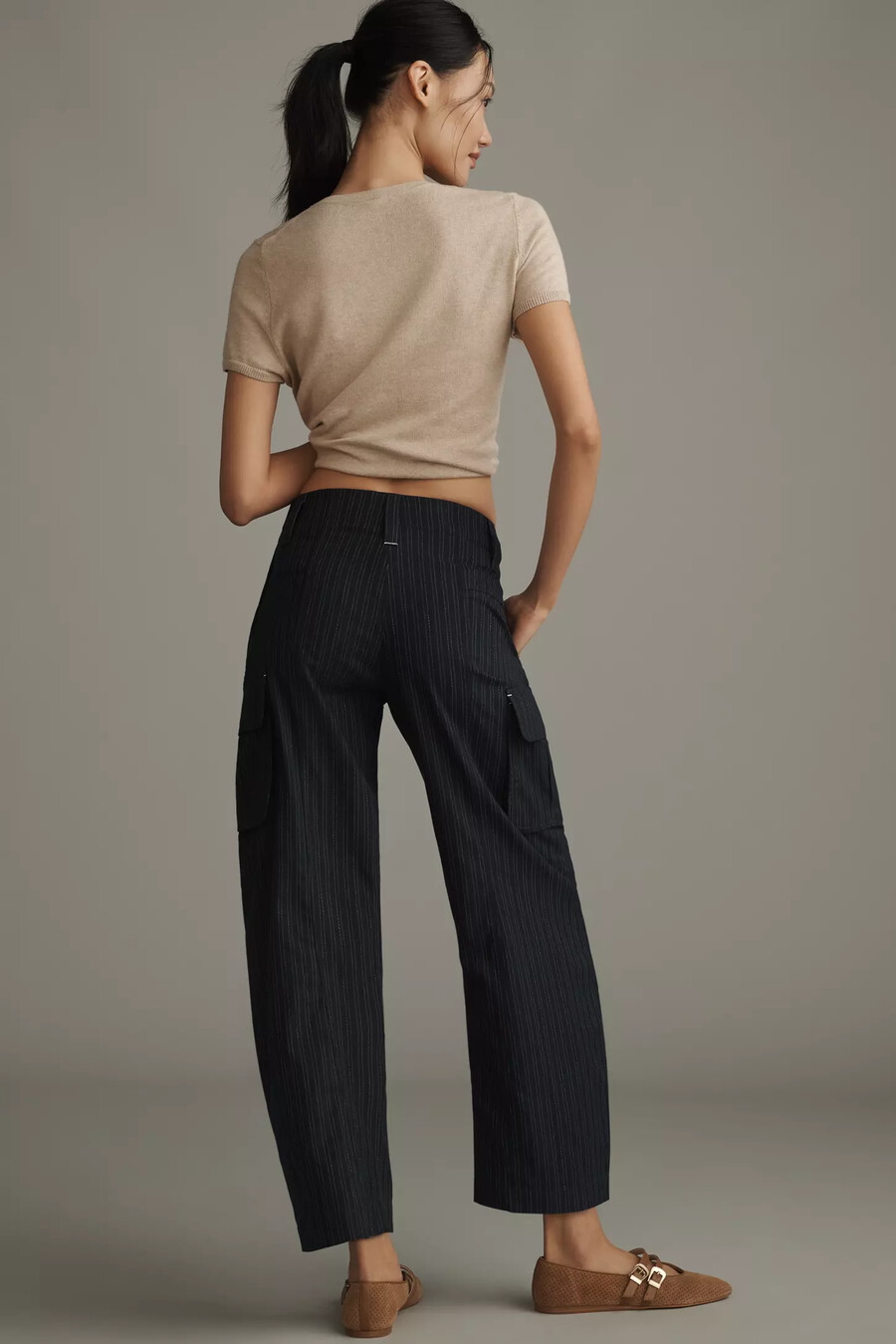 pantalones curvos de raya diplomática pilcro