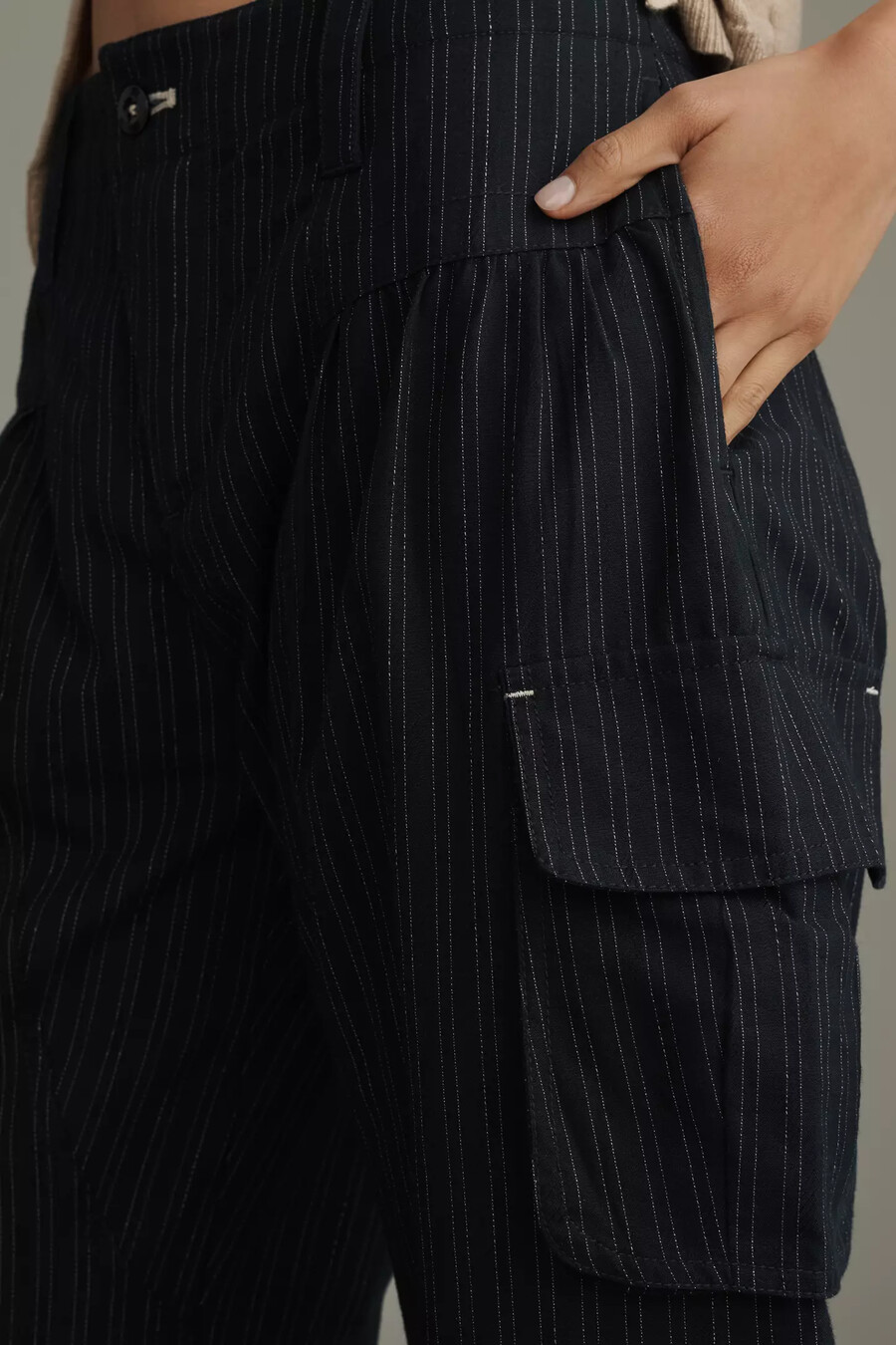 pantalones curvos de raya diplomática pilcro