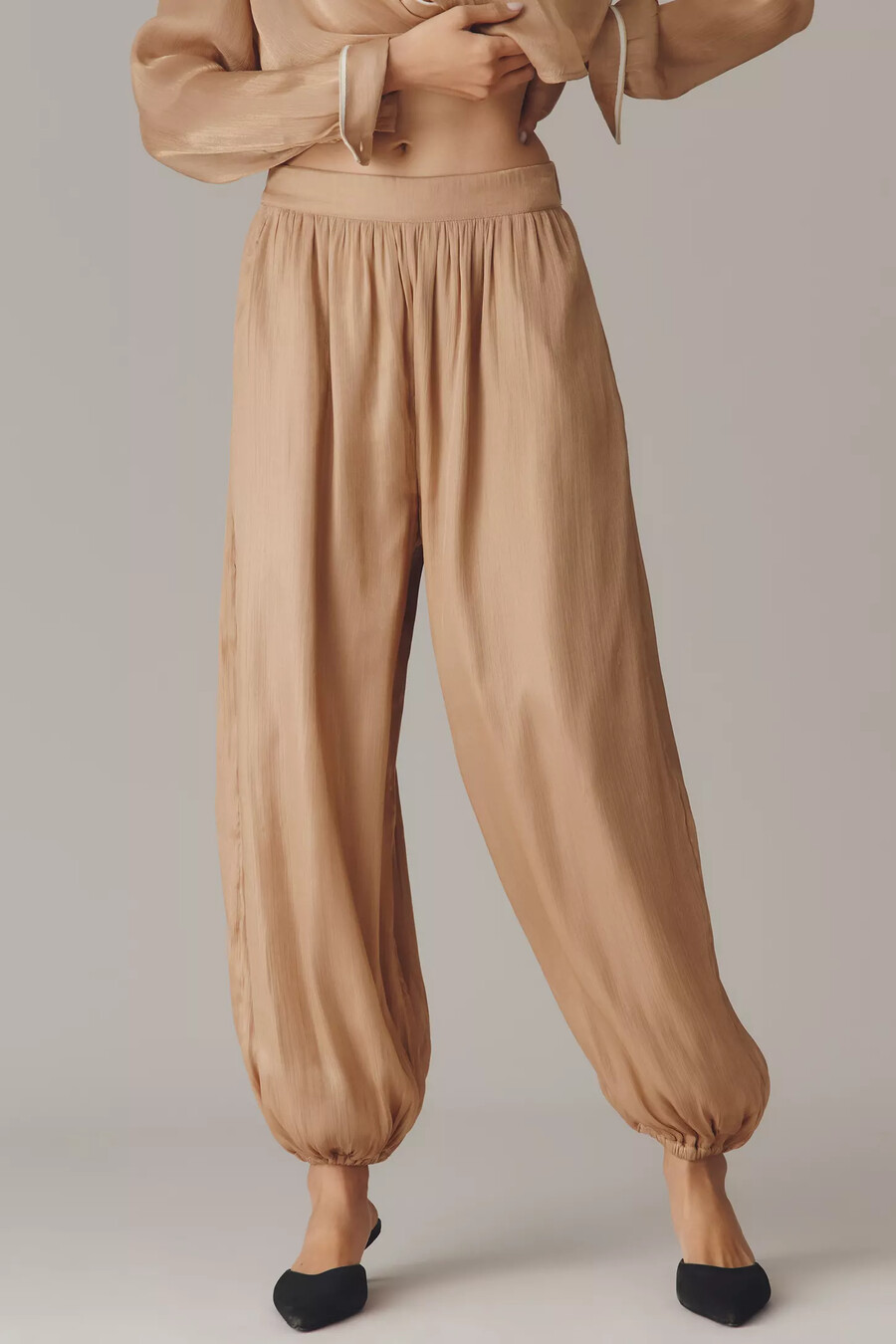 pantalones globo brillantes maeve