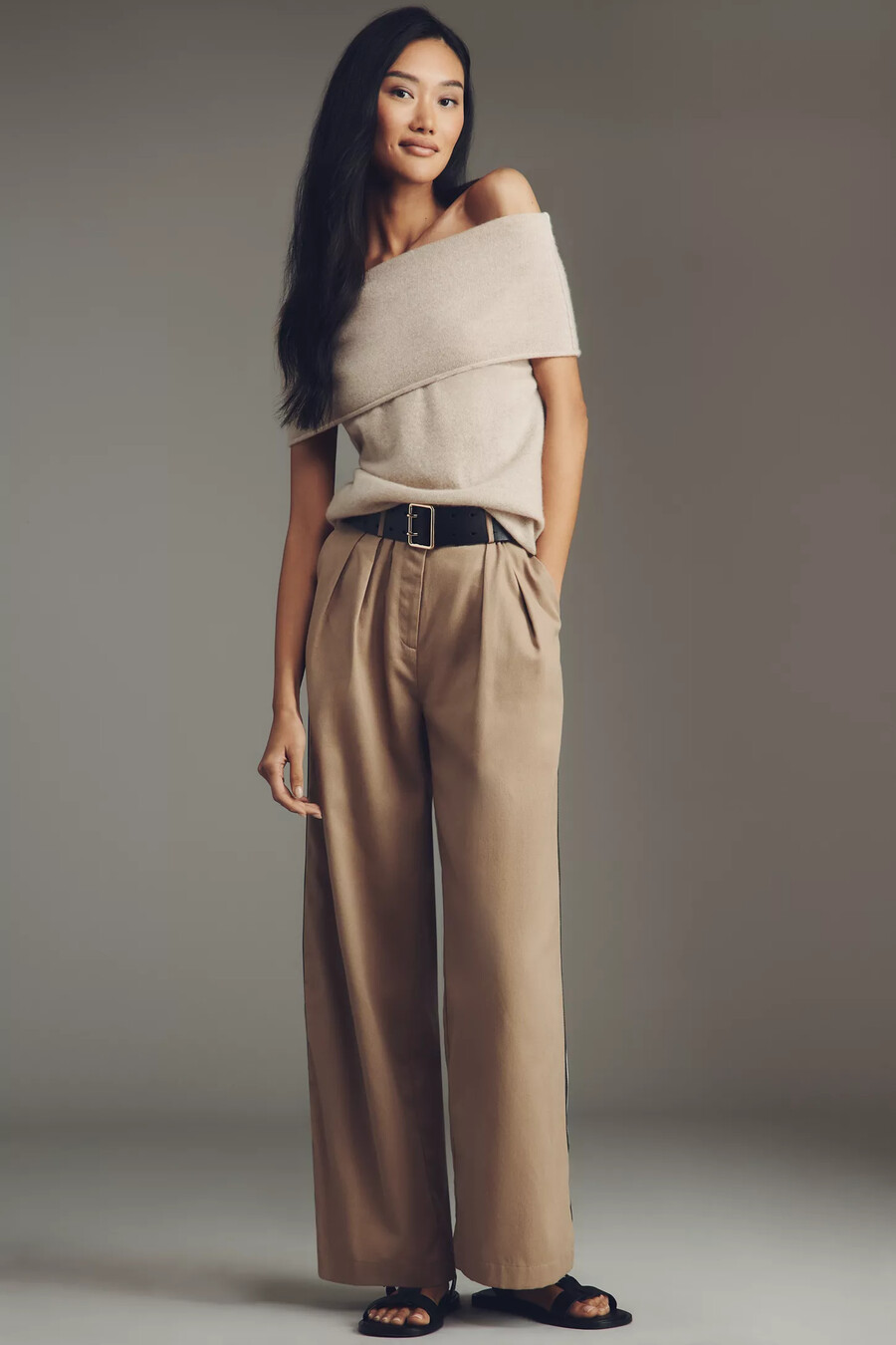 pantalones deportivos plisados maeve