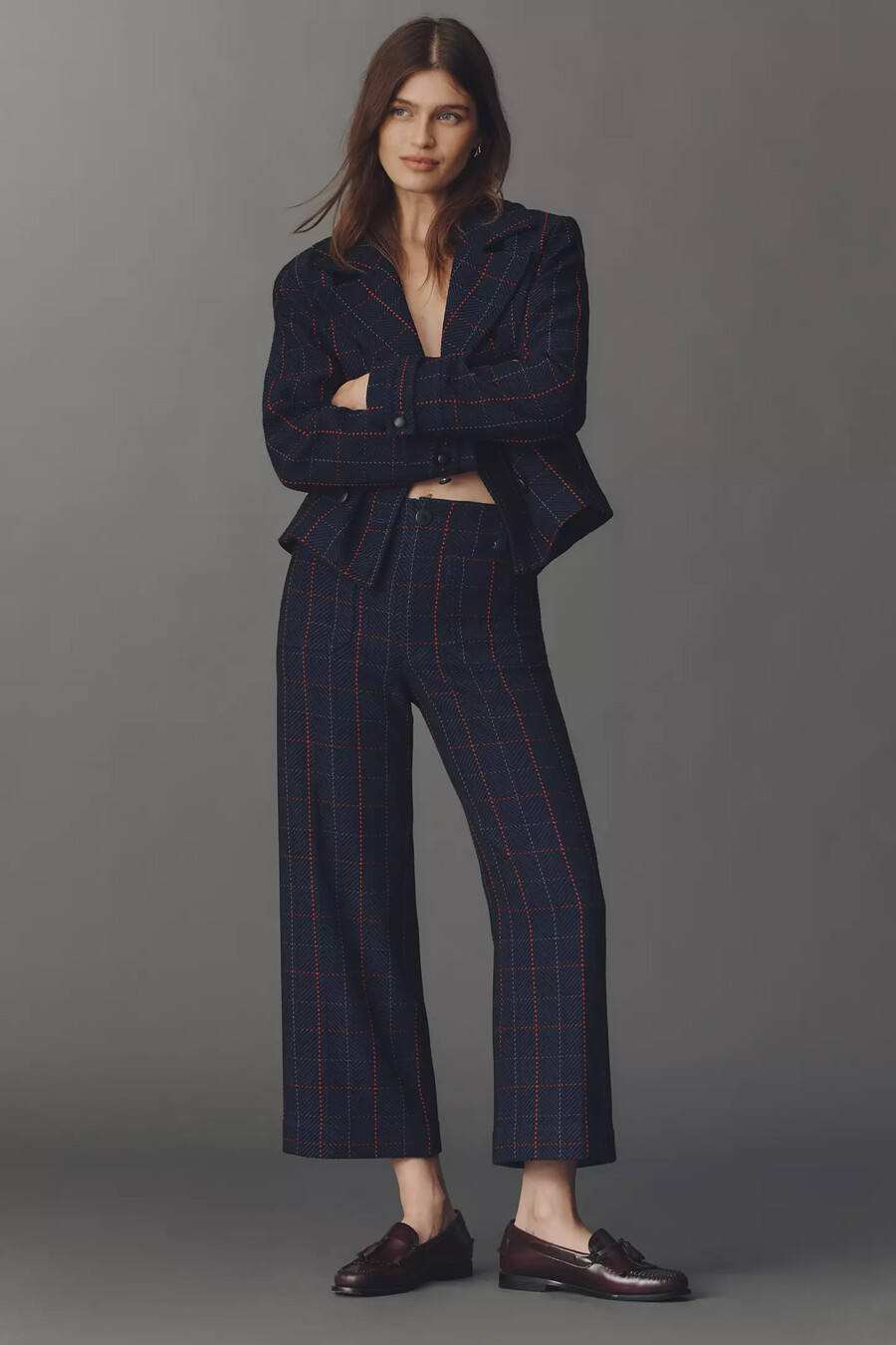 pantalones de punto cortos colette de merrick white de maeve