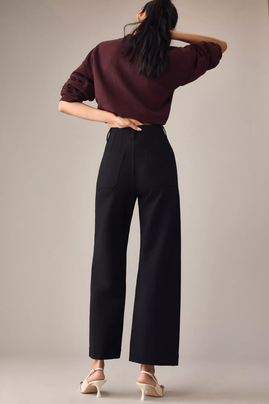 pantalones anchos recortados colette de maeve edición ponte