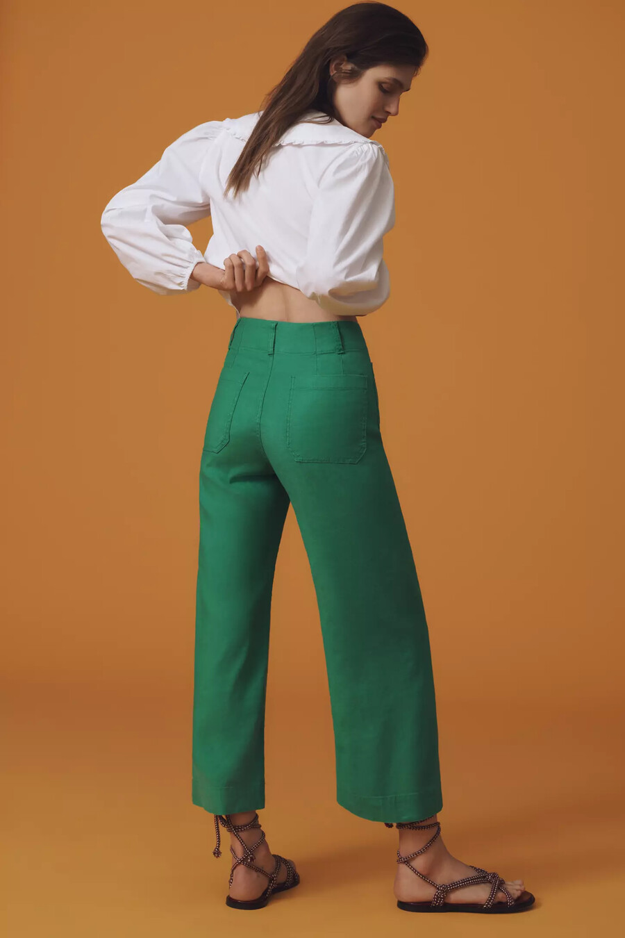 pantalones anchos y tobilleros colette de maeve edición de lino