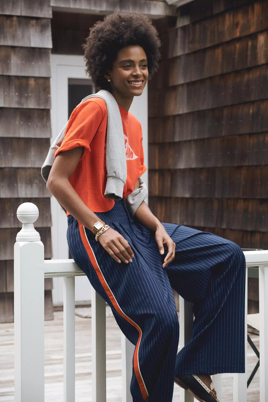 pantalones anchos plisados avery de maeve edición deportiva de raya diplomática