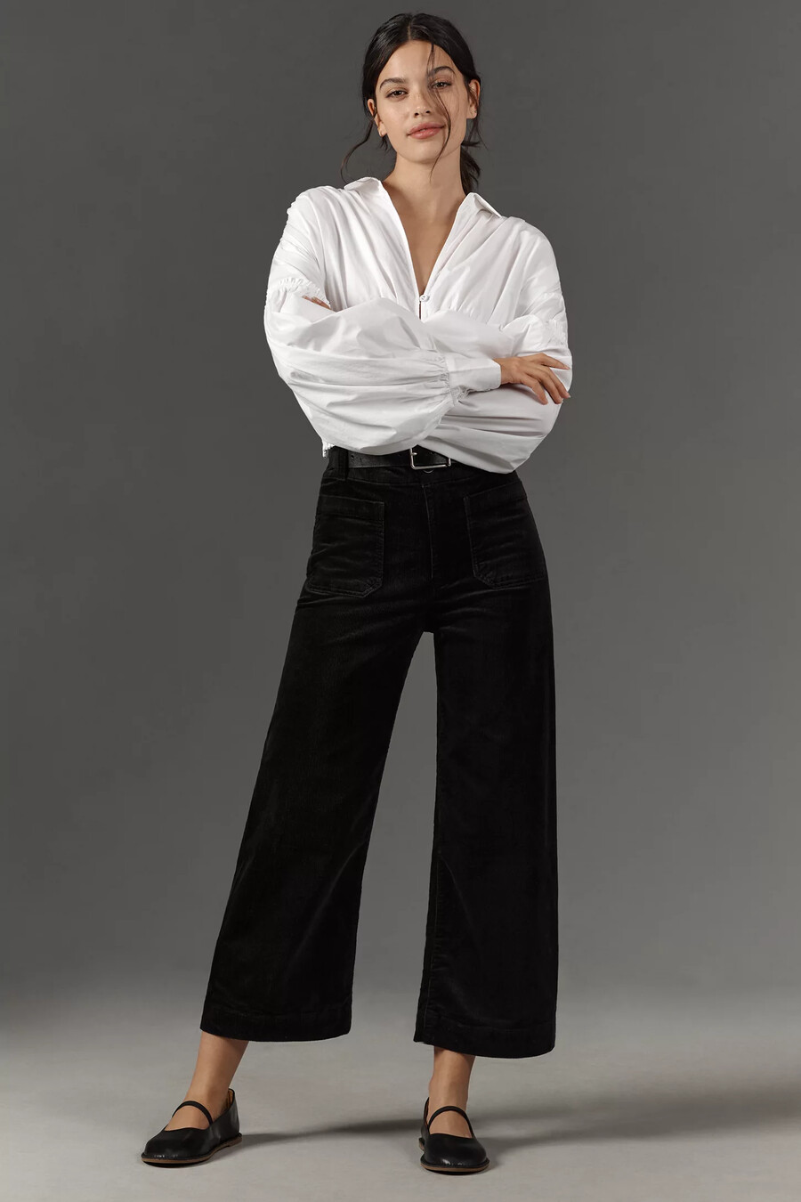 pantalones anchos y tobilleros colette de maeve edición pana
