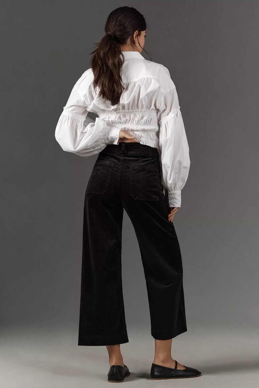 pantalones anchos y tobilleros colette de maeve edición pana