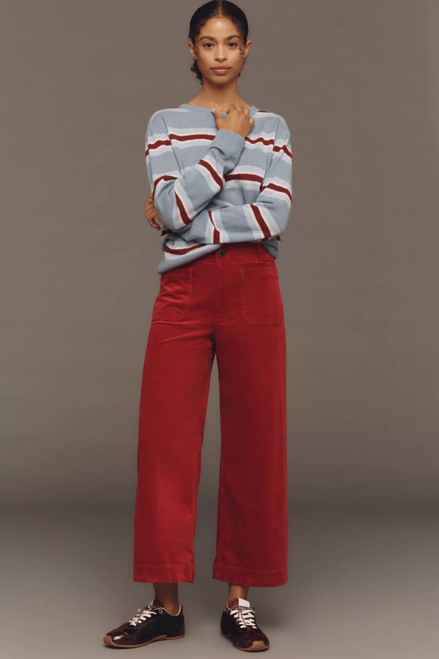 pantalones anchos y tobilleros colette de maeve edición pana