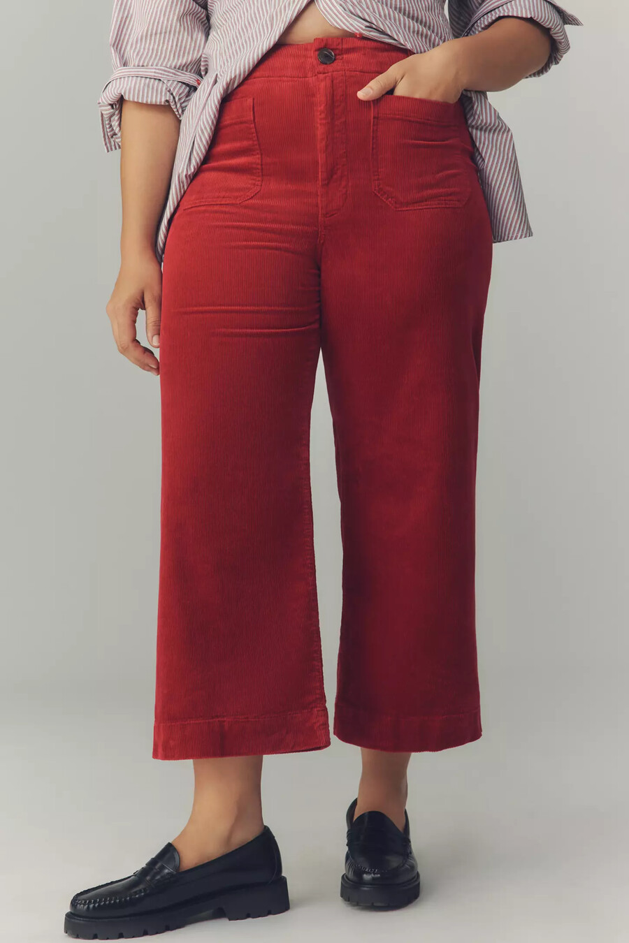 pantalones anchos y tobilleros colette de maeve edición pana