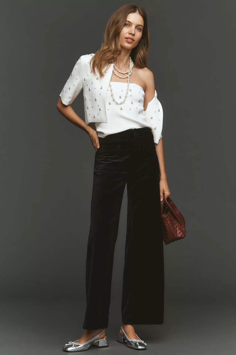 pantalones de terciopelo largos colette de maeve
