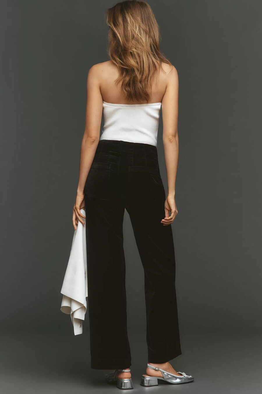 pantalones de terciopelo largos colette de maeve