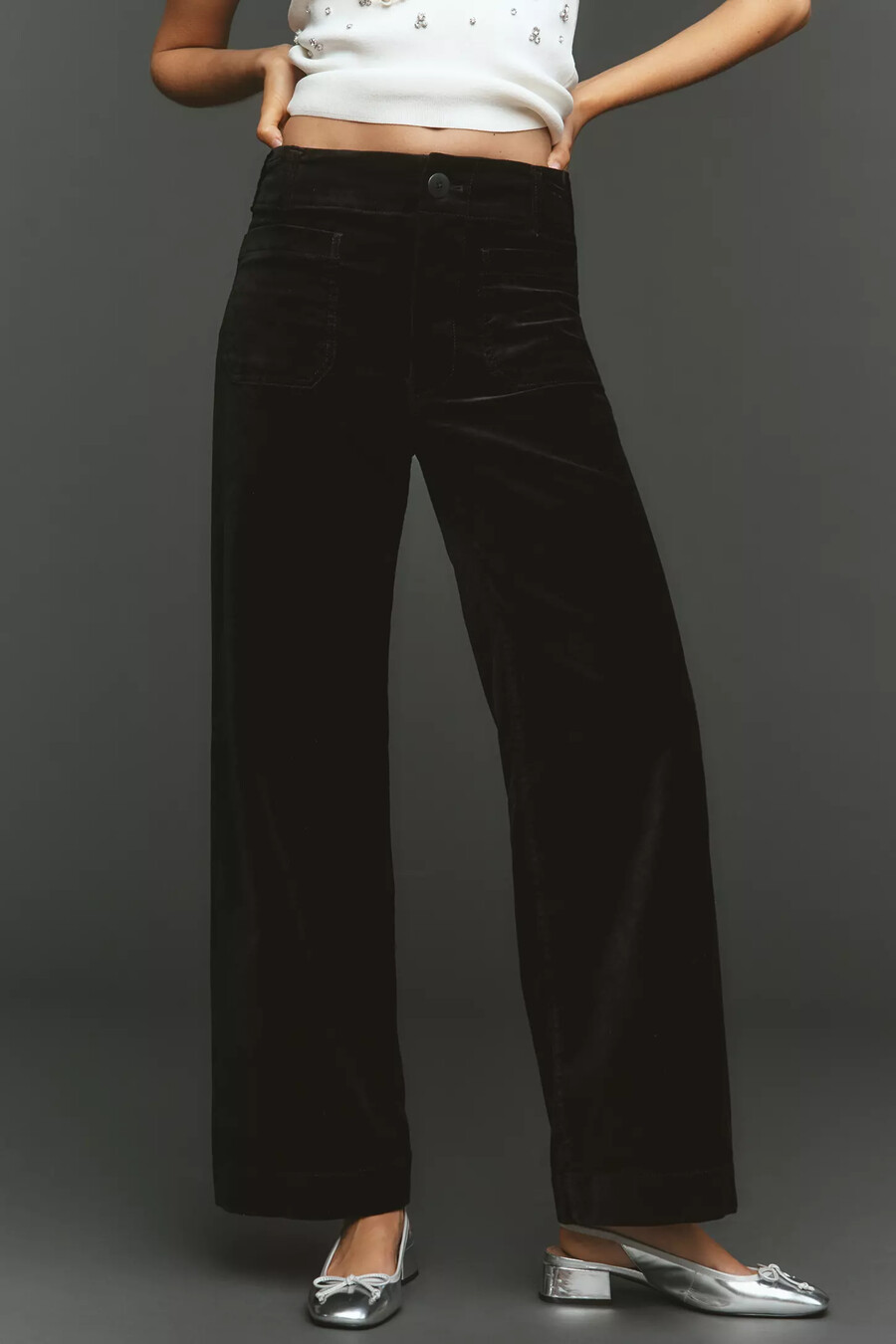 pantalones de terciopelo largos colette de maeve