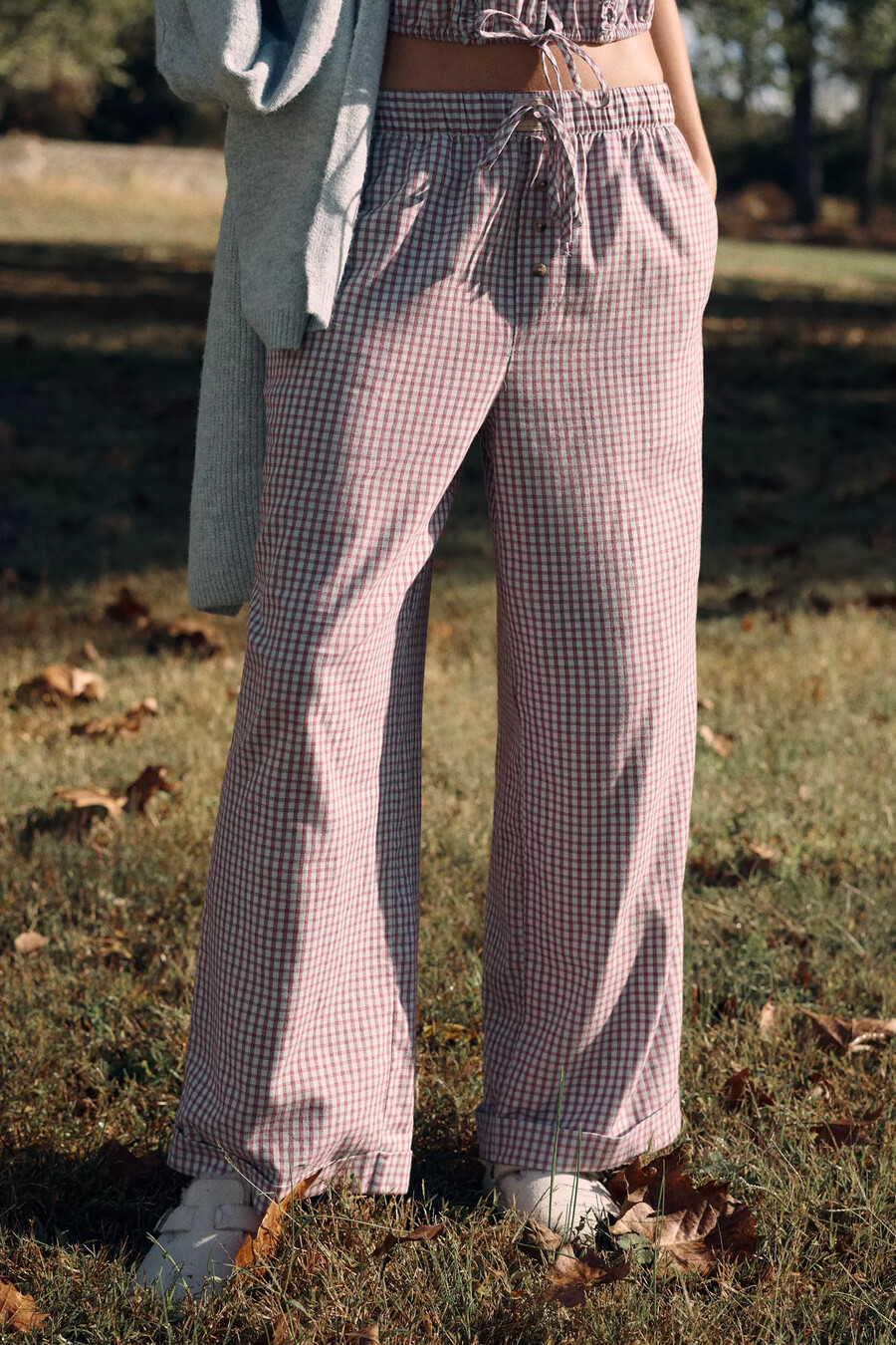 pantalones anchos de franela lyrebird