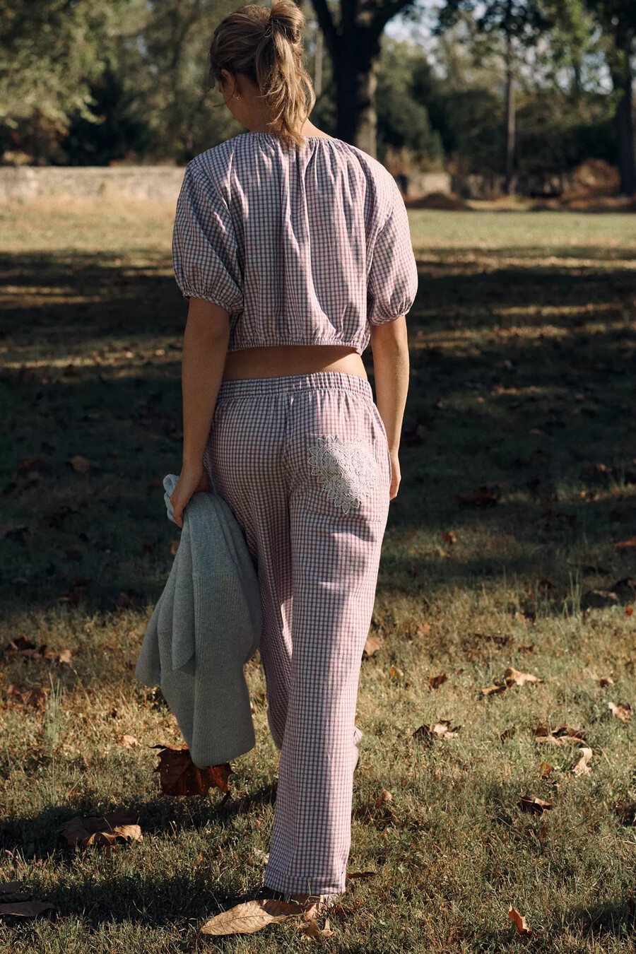 pantalones anchos de franela lyrebird