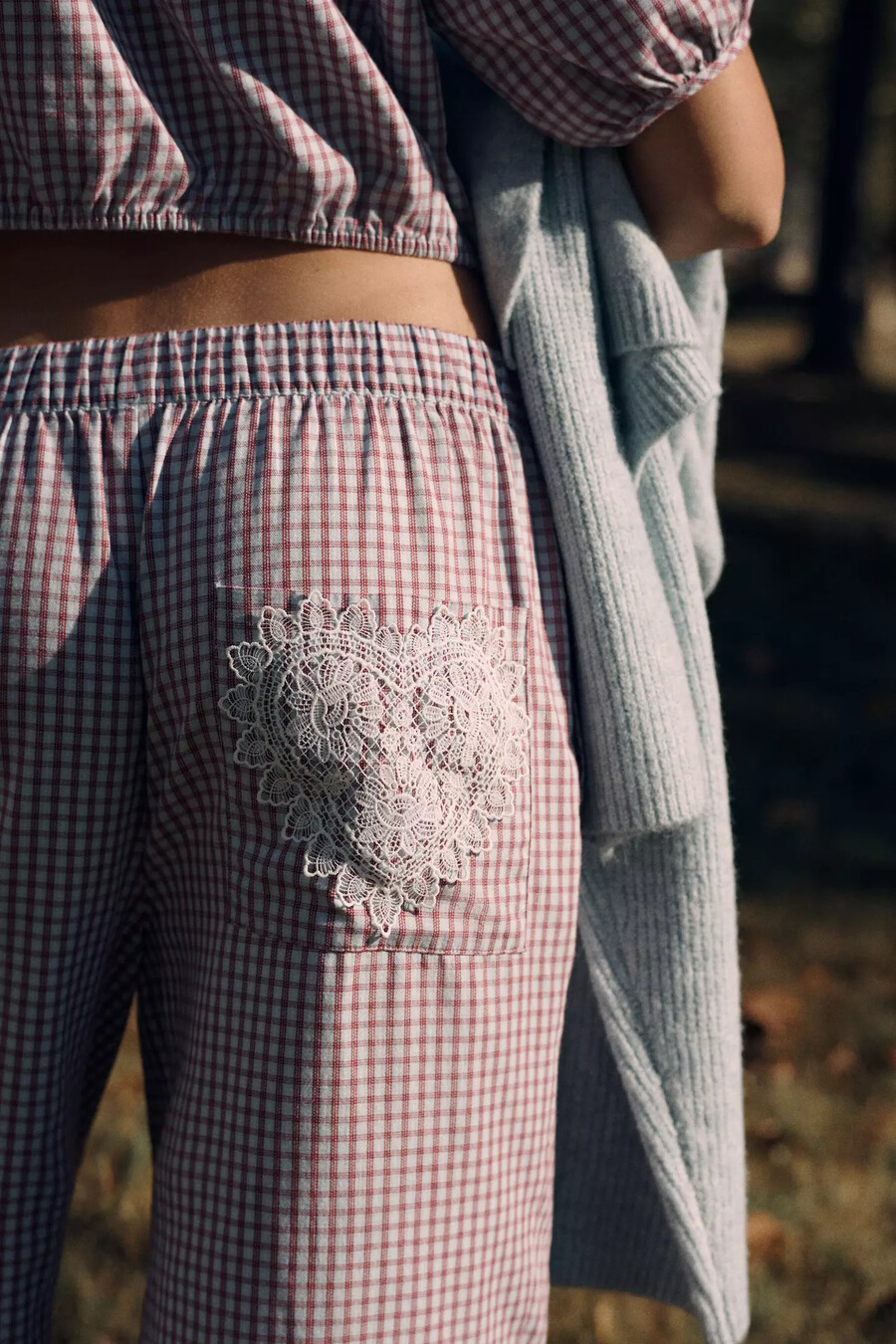 pantalones anchos de franela lyrebird