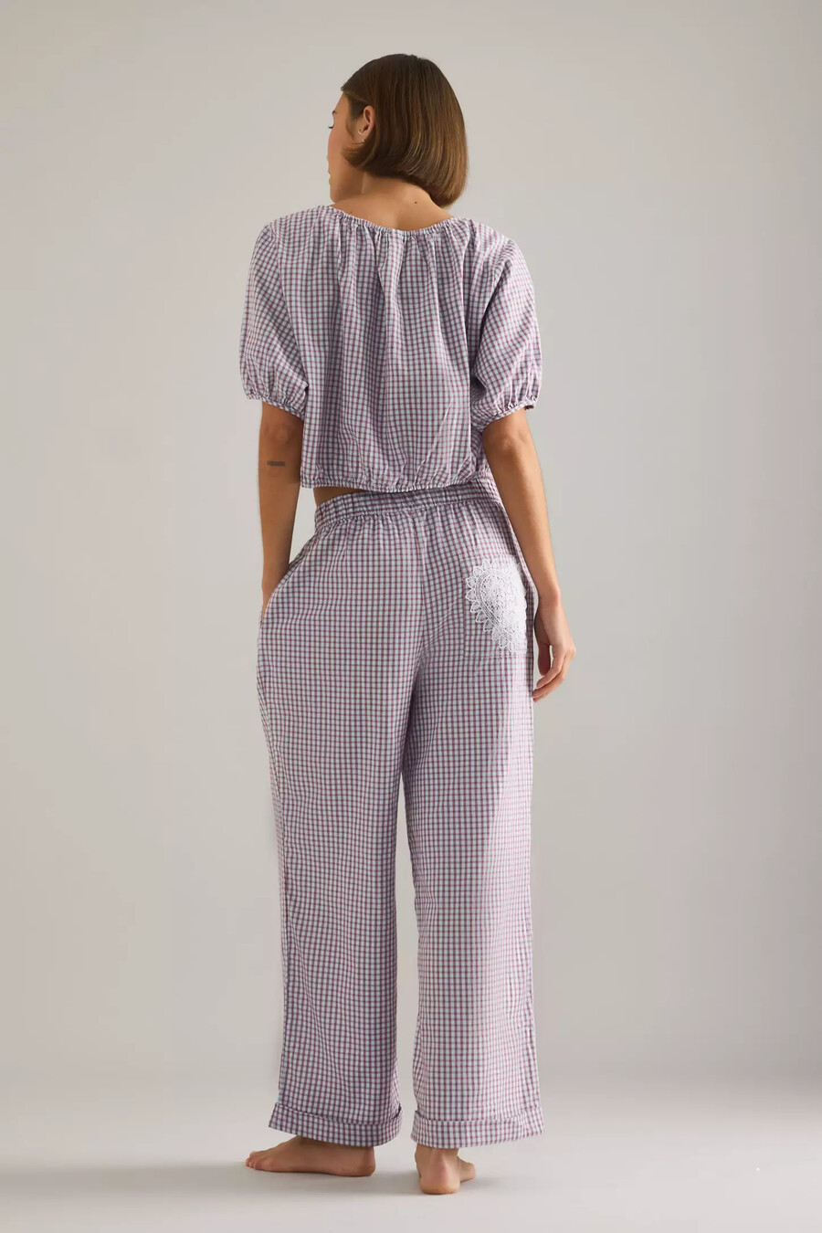 pantalones anchos de franela lyrebird
