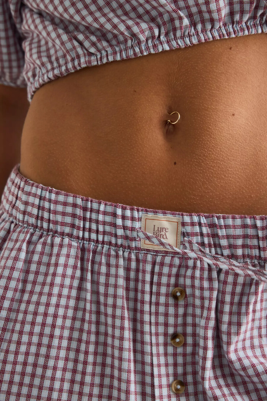 pantalones anchos de franela lyrebird