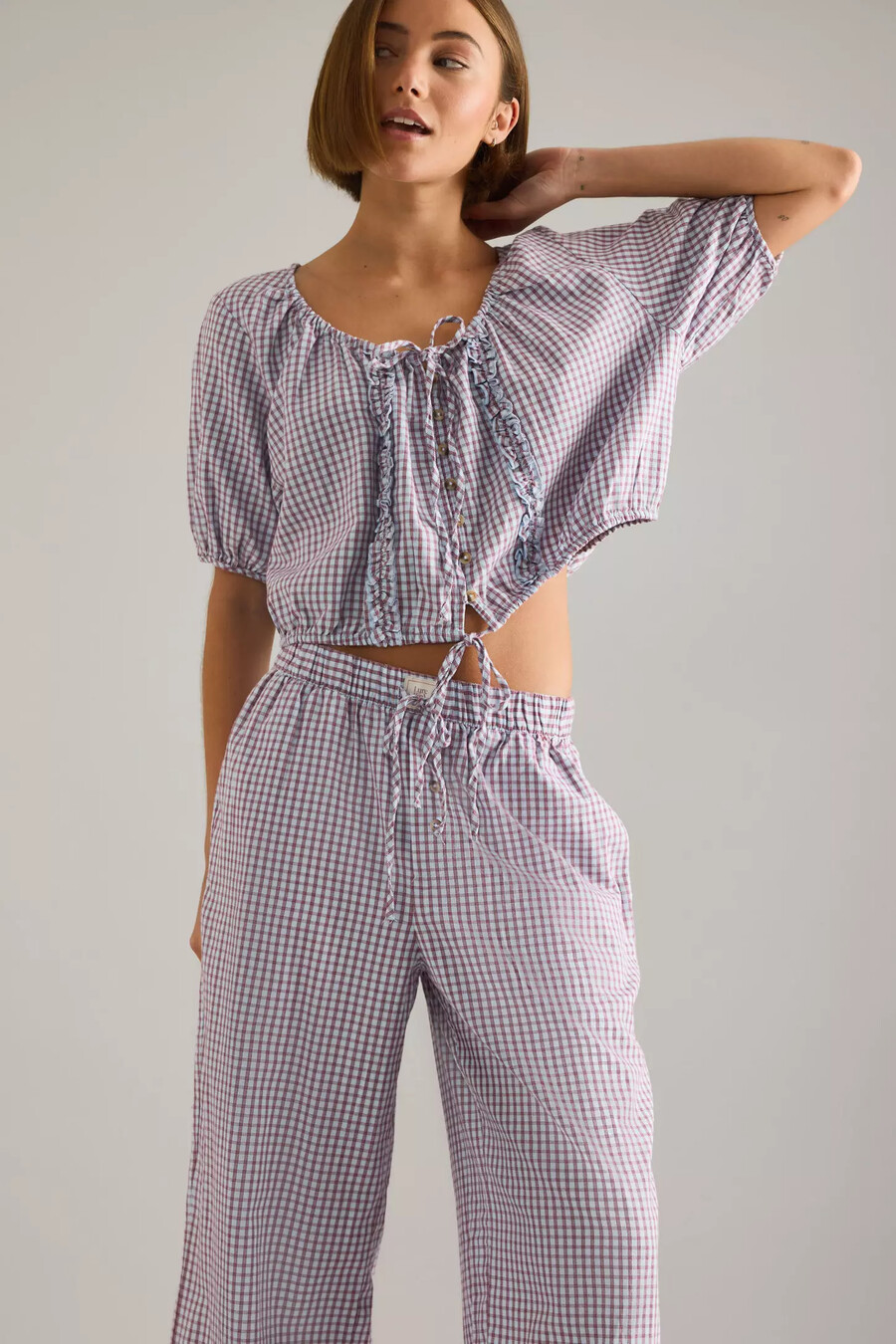 pantalones anchos de franela lyrebird