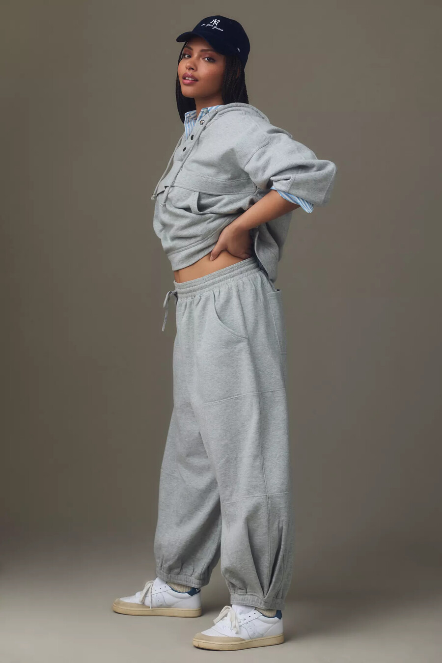 pantalones deportivos jaspeados de práctica diaria