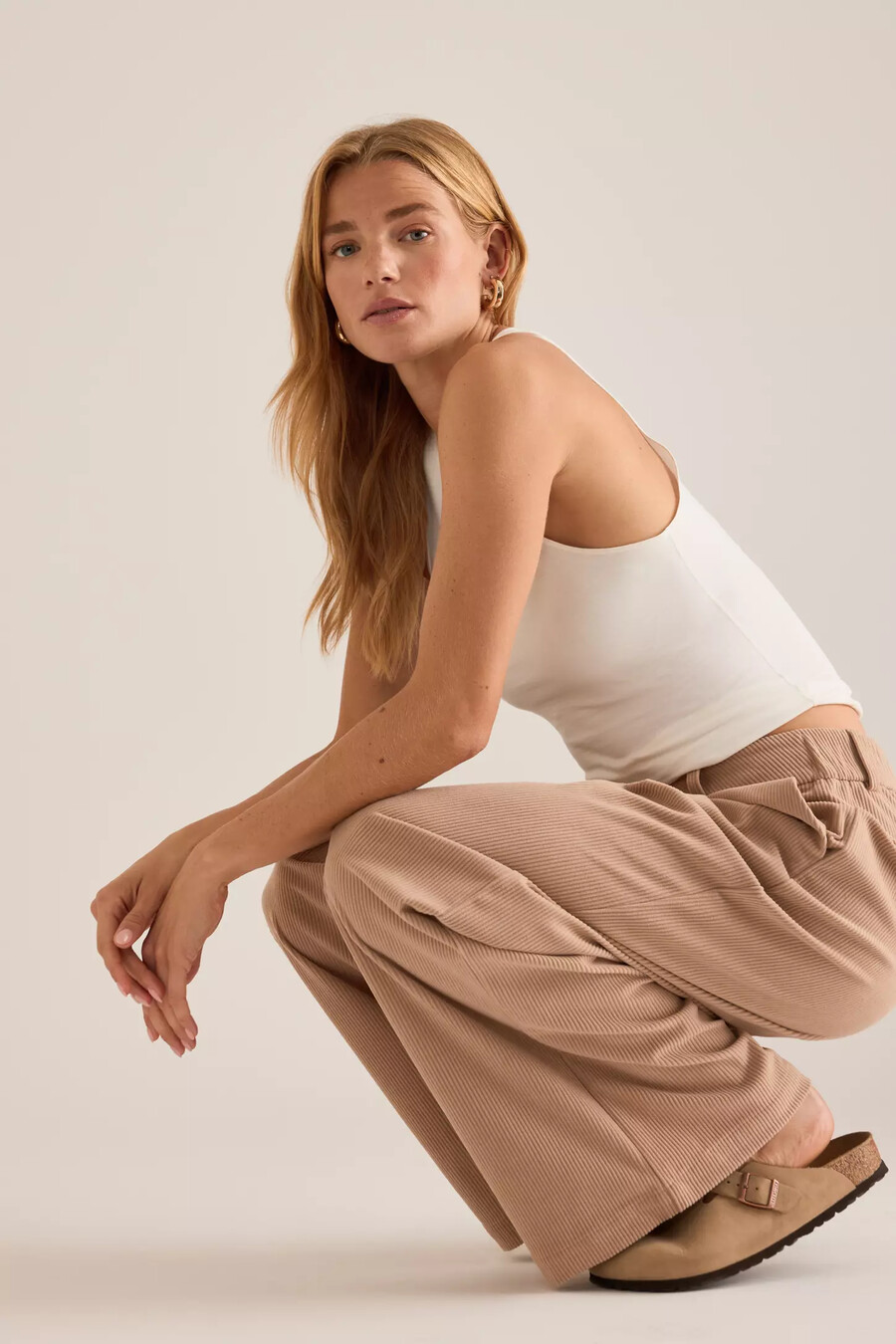 pantalones anchos de pana varley florey 32