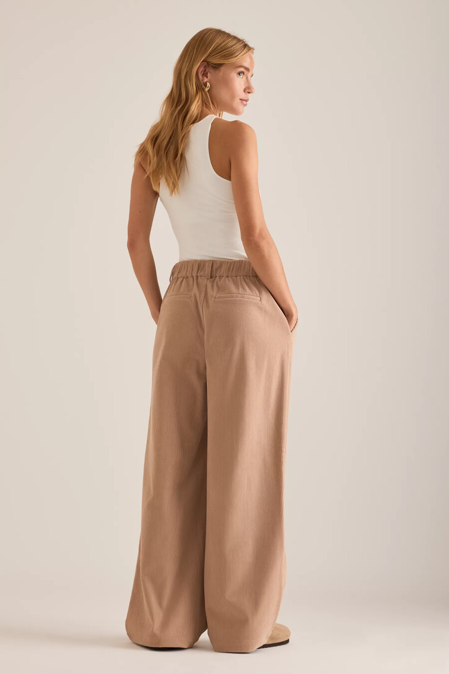 pantalones anchos de pana varley florey 32