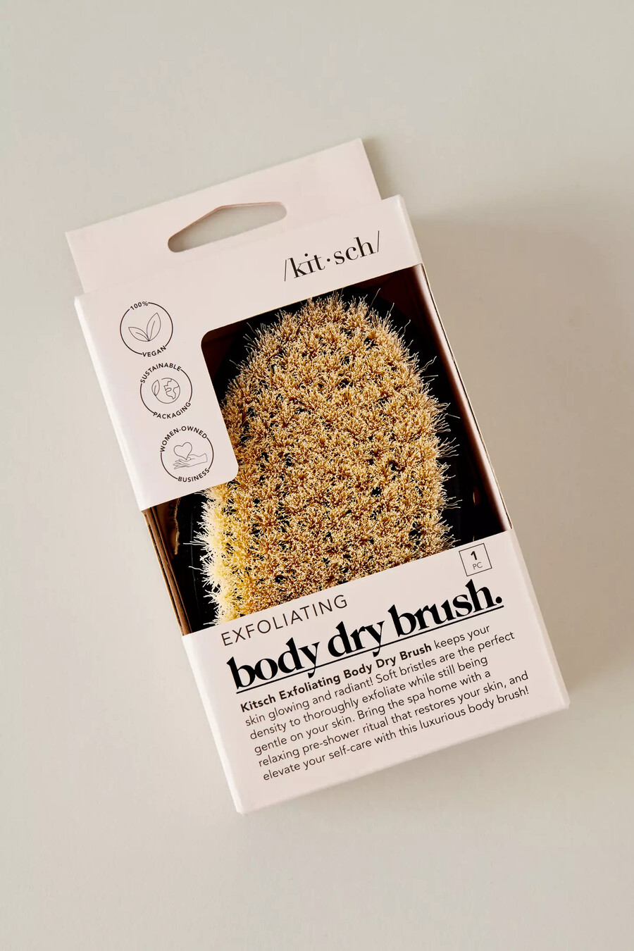 cepillo seco exfoliante corporal kitsch