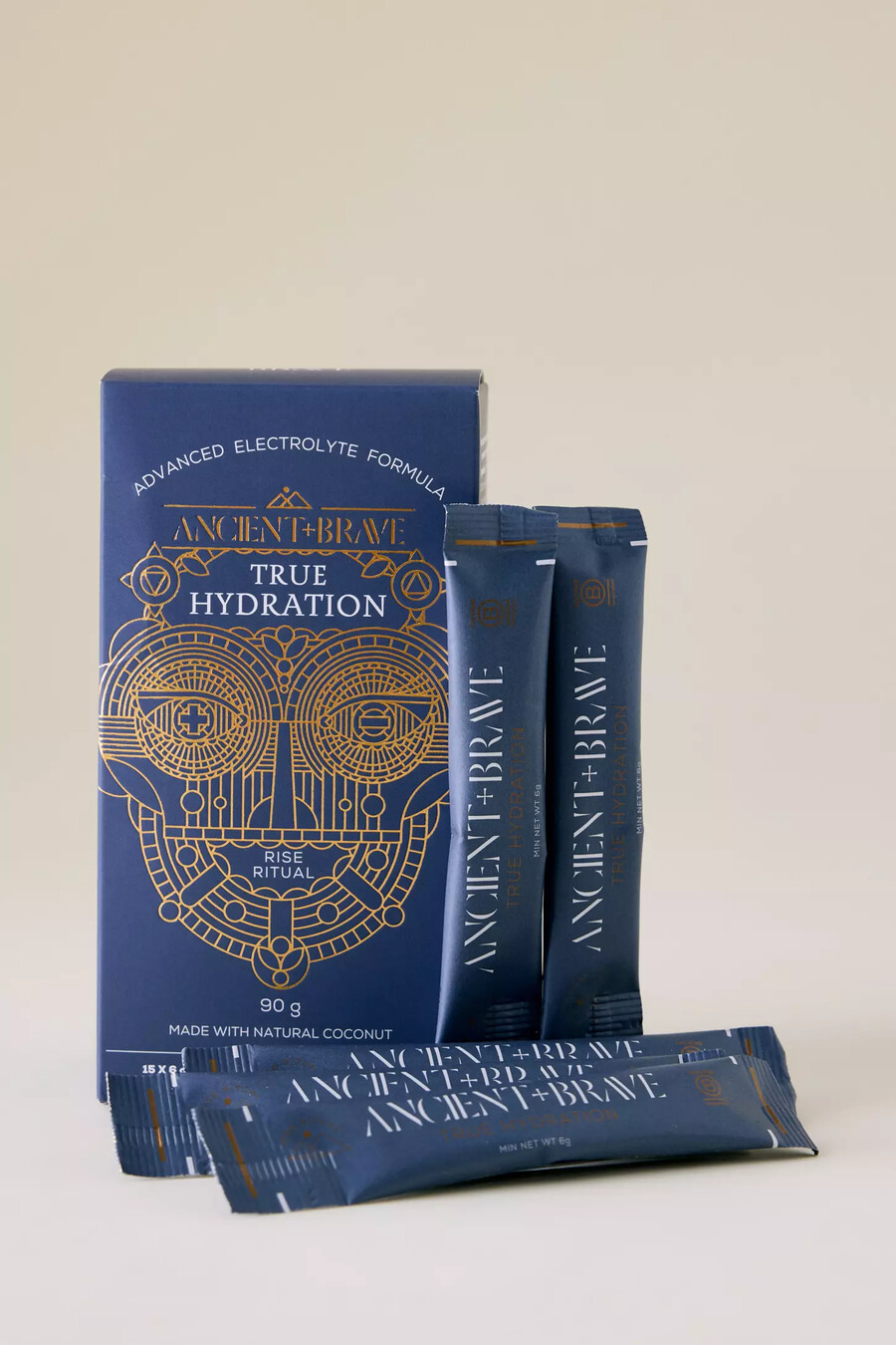 sobres de hidratación auténtica ancient brave paquete de 15