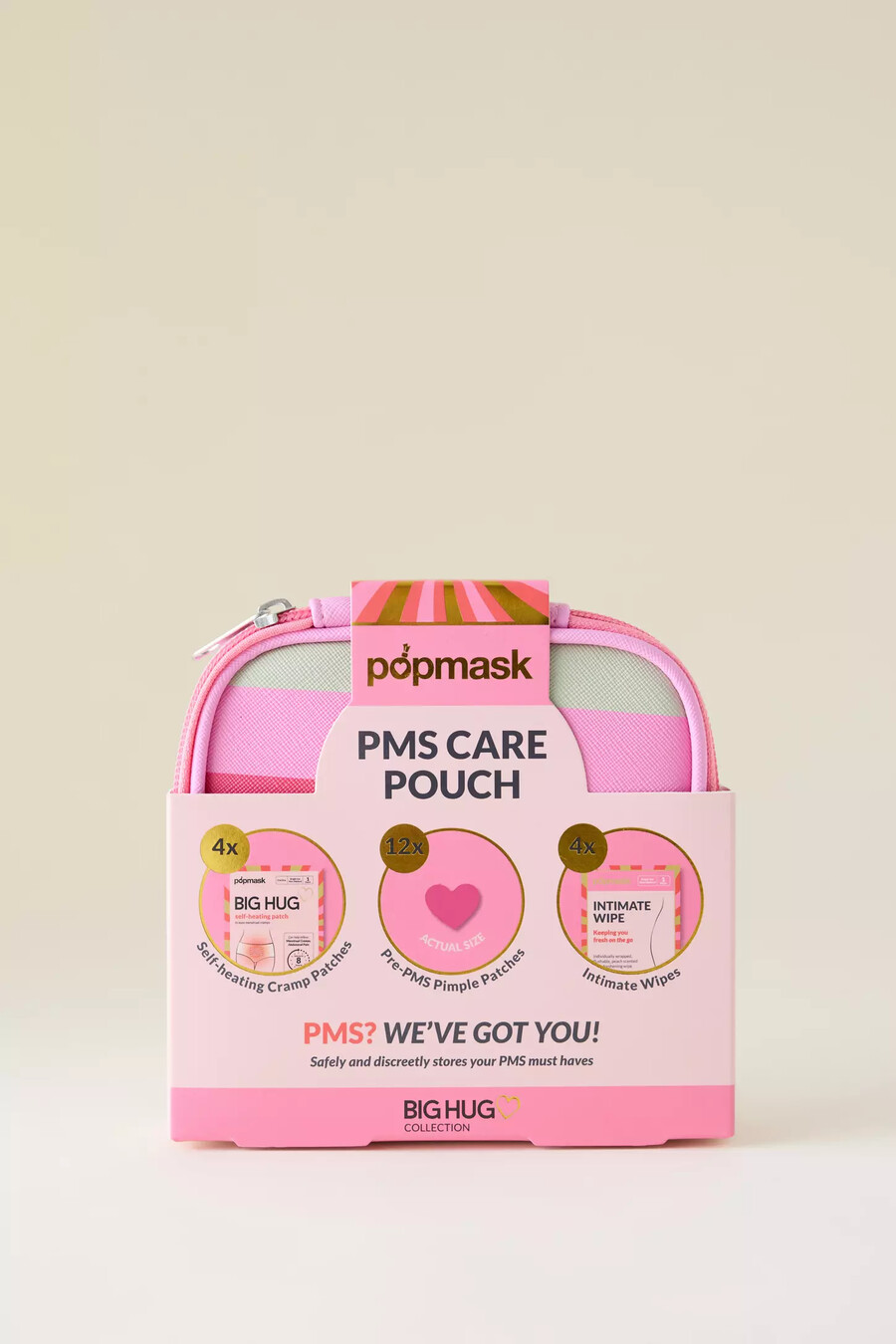 bolsa para el cuidado del síndrome premenstrual popmask